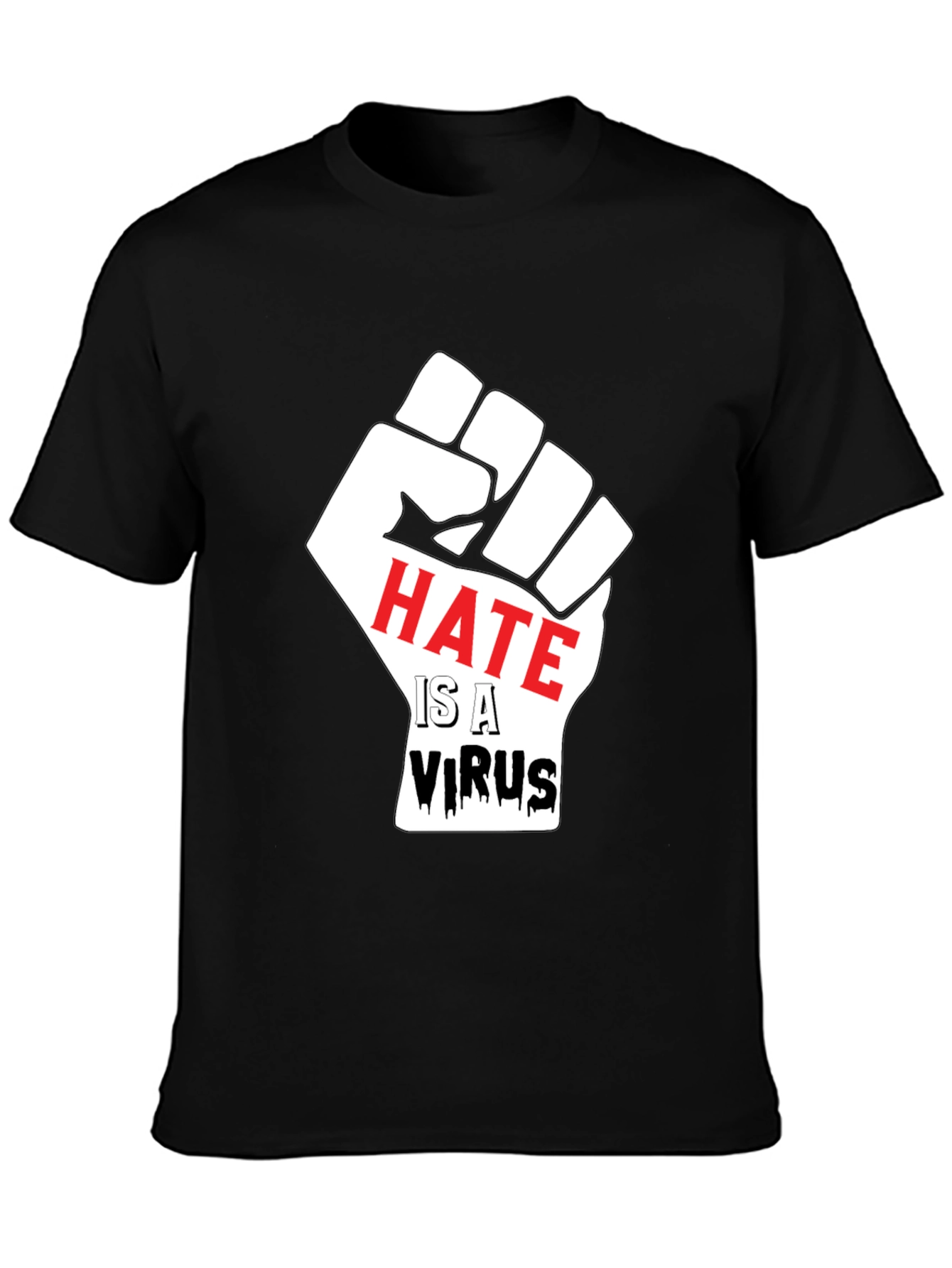 Hate is a Virus Graphic T-Shirt - 3