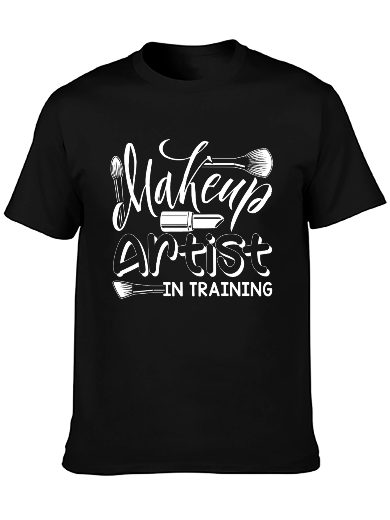 Makeup Artist in Training Black Graphic Tee - 3