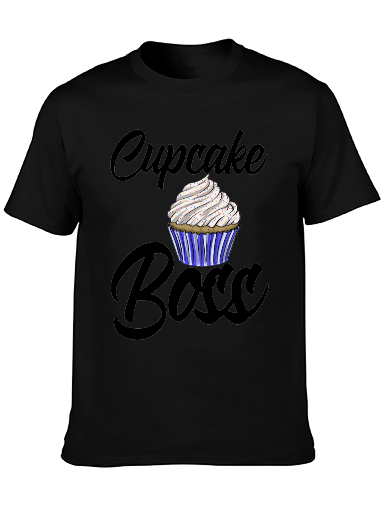 Black Cupcake Boss Graphic Tee - Stylish Comfort view 3