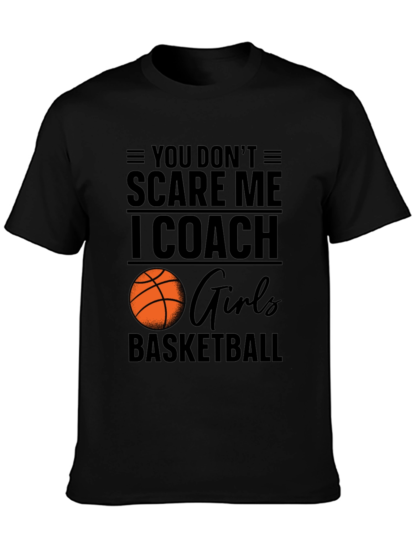 Black Girls Basketball Coach T-Shirt - Motivational Design view 3