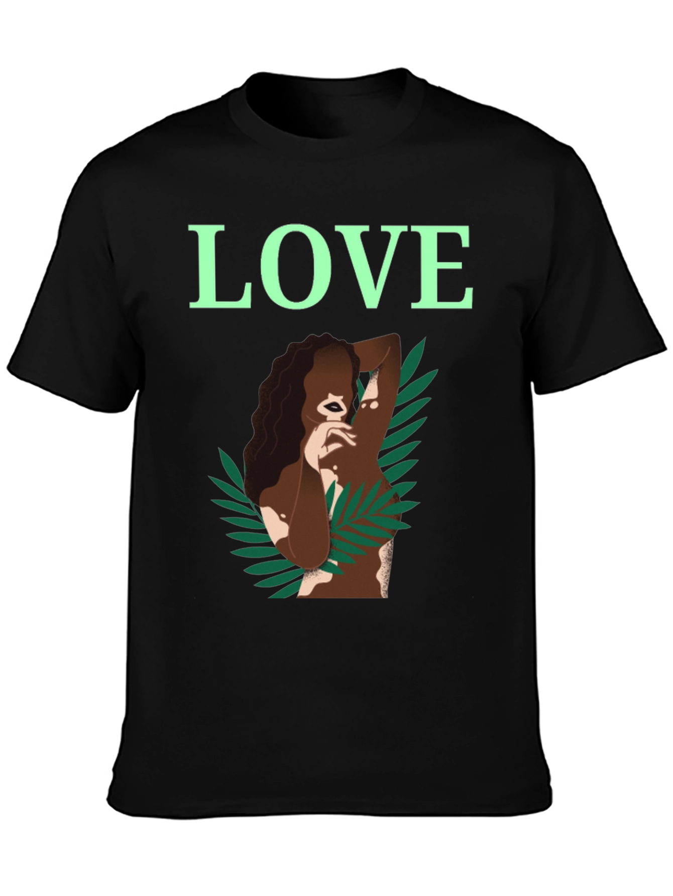 Black LOVE Graphic T-Shirt - Vitiligo Awareness view 3