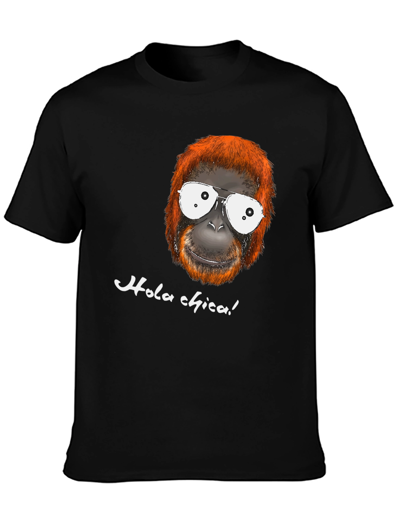 Black Funny Orangutan T-Shirt - Hola Chica! view 3