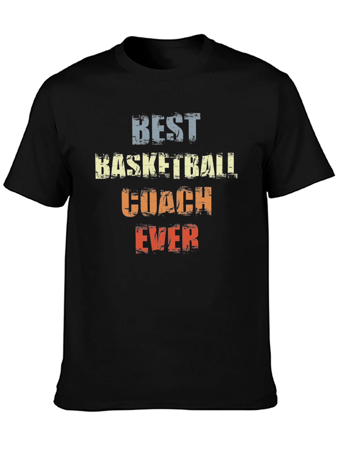Black Best Basketball Coach Ever T-Shirt view 3