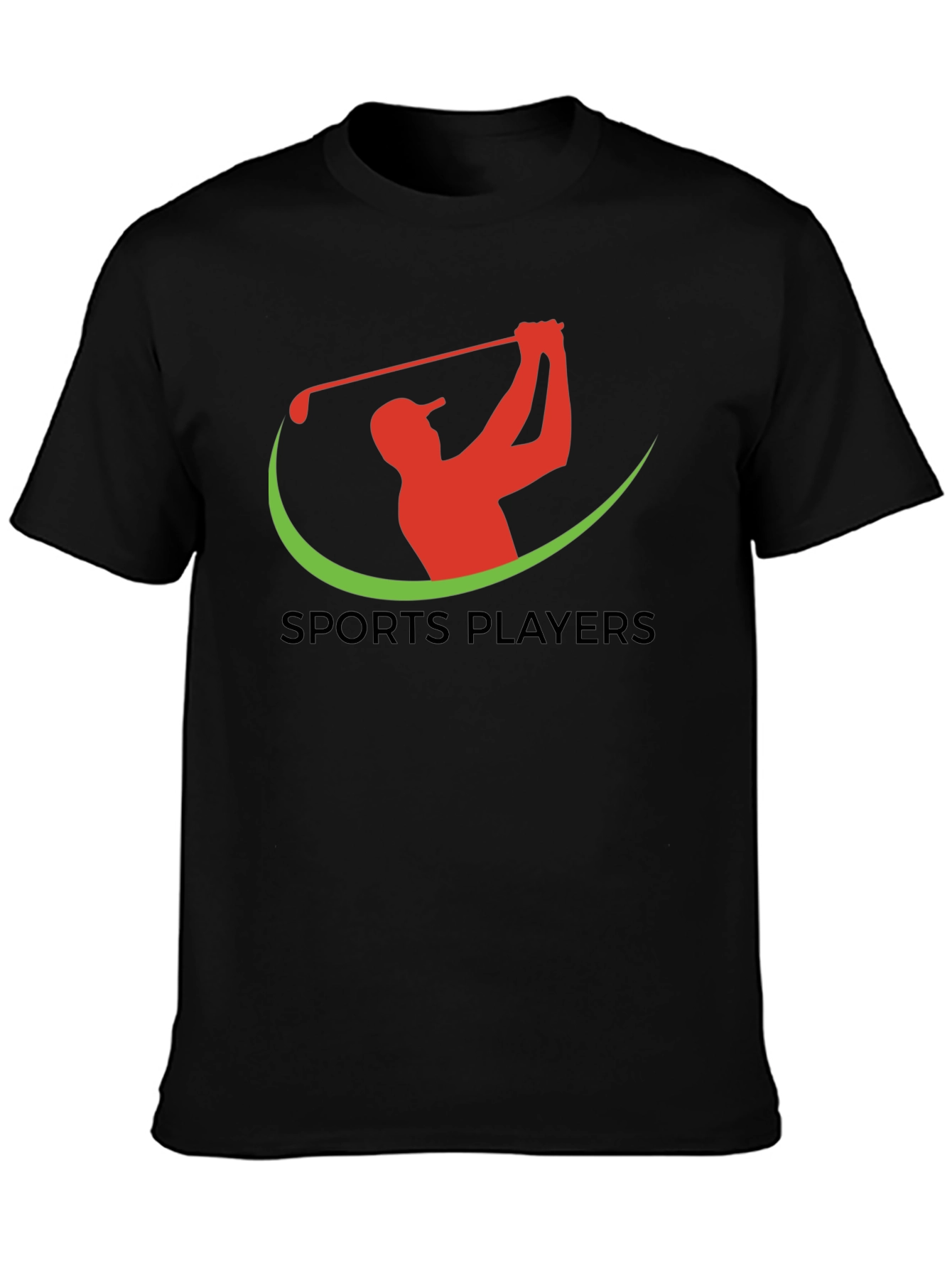 Black Sports Players Golf Tee view 3