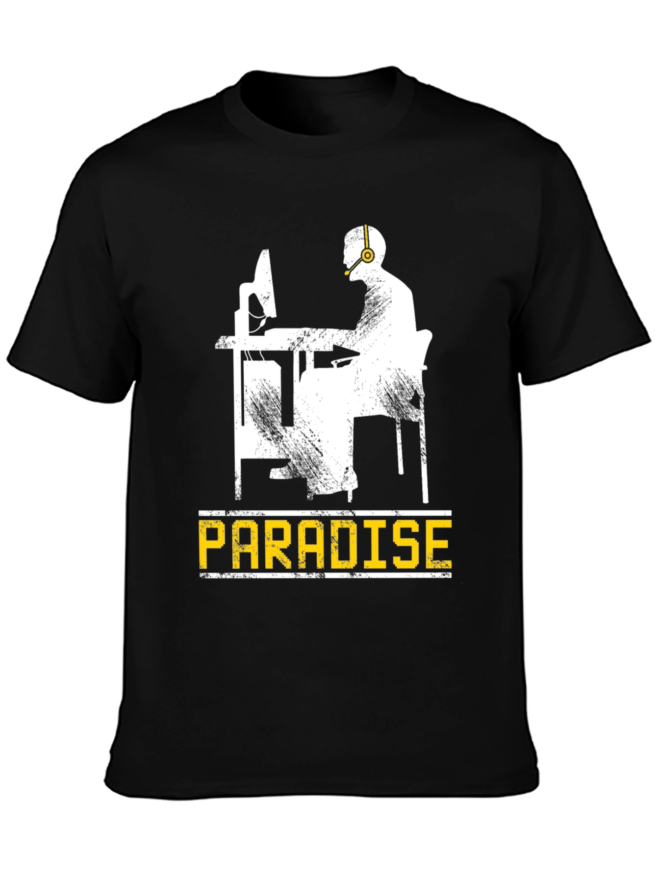 Black Gamer Paradise T-Shirt view 3