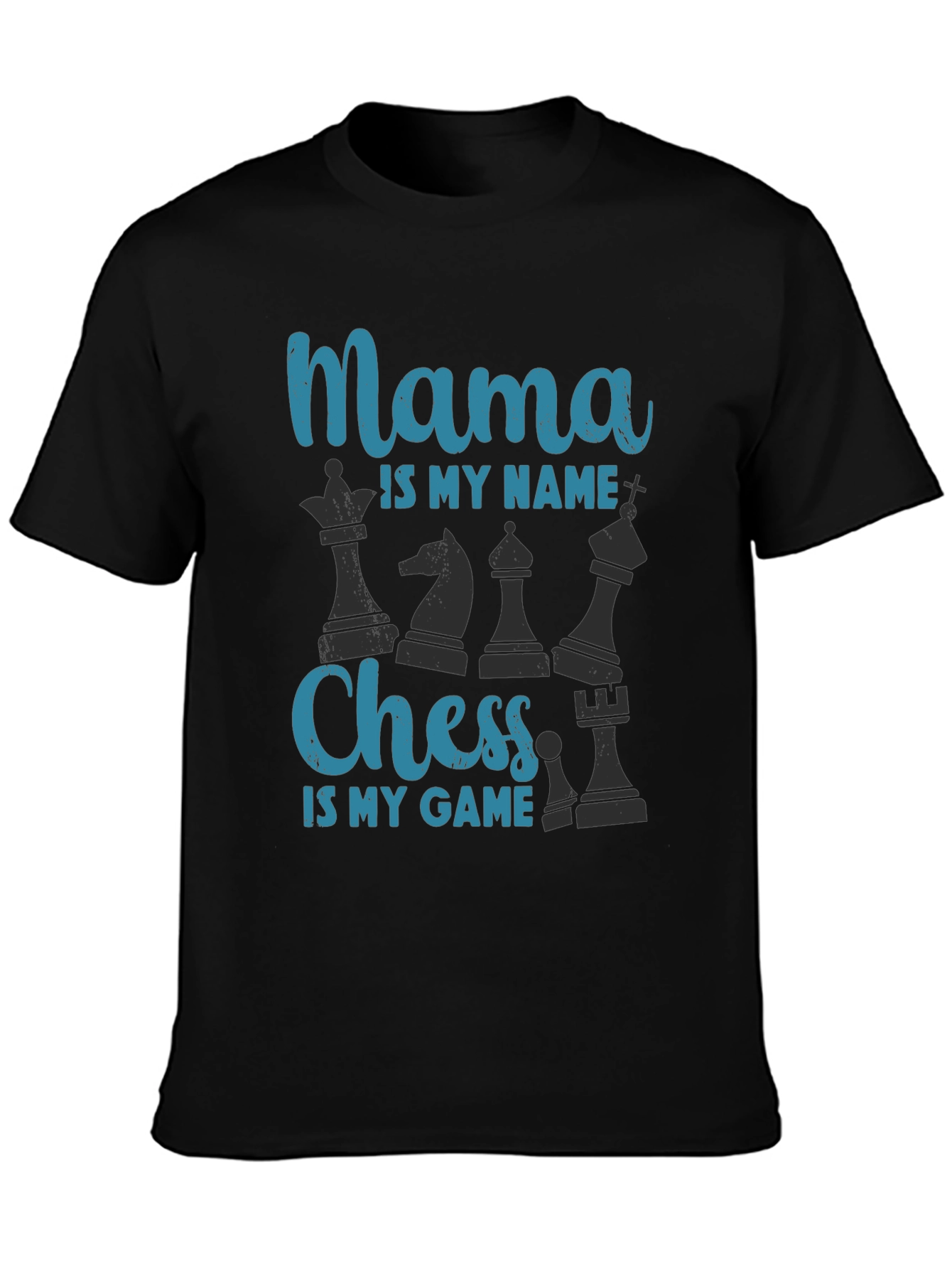 Black Mama Chess T-Shirt - Chess Lover Tee view 3