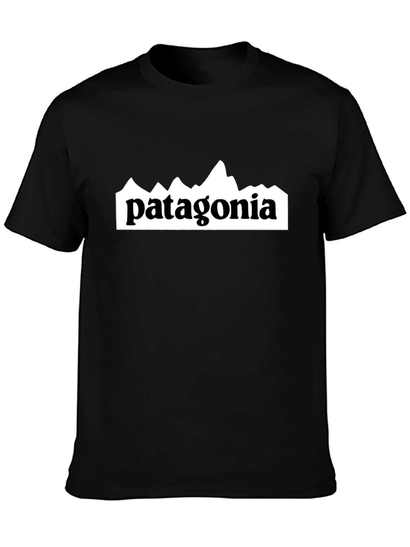 Black Men's Black Patagonia Graphic T-Shirt view 3