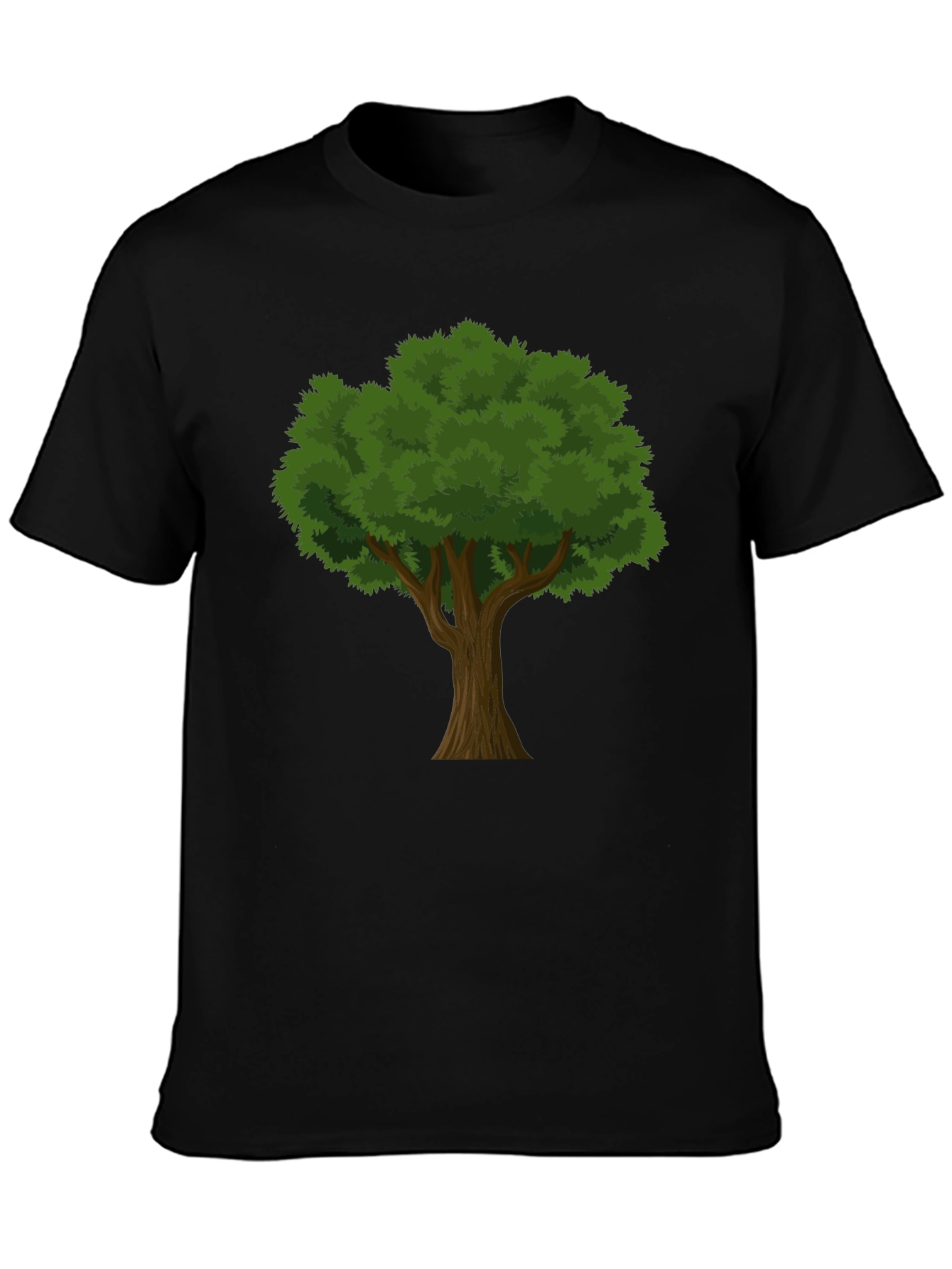 Black Arboreal Graphic Tee - Tree Lover's T-Shirt view 3