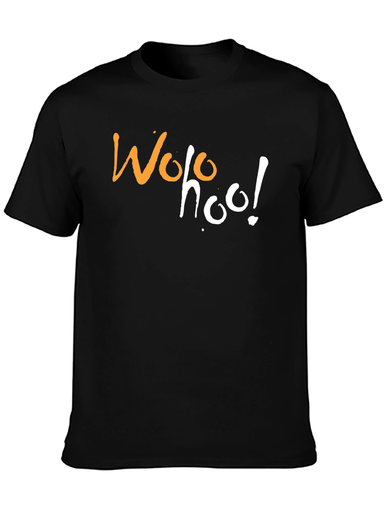 Black Wohoo Graphic T-Shirt view 3