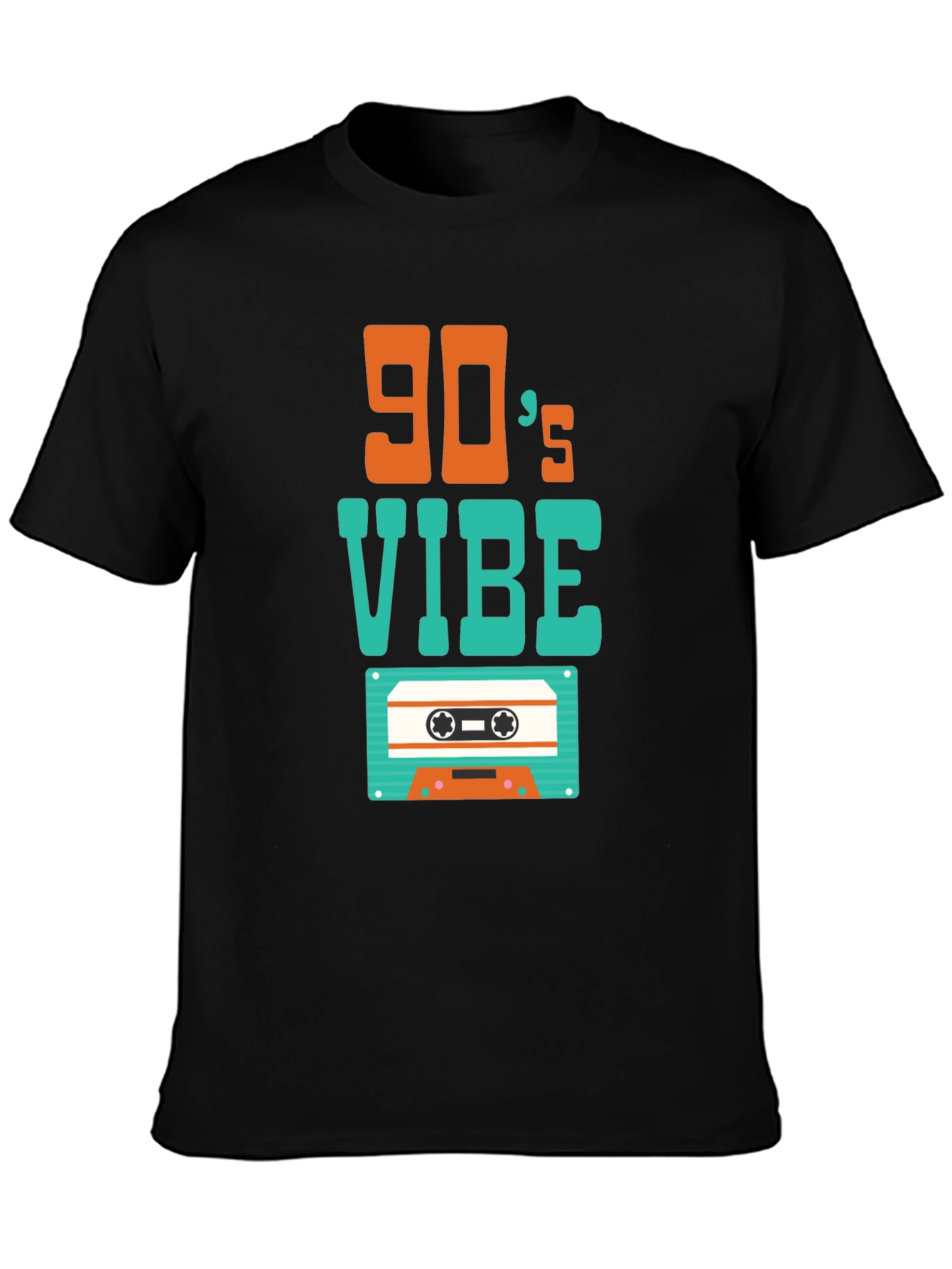 90's Vibe Graphic T-Shirt Retro Cassette Tape Design - 3