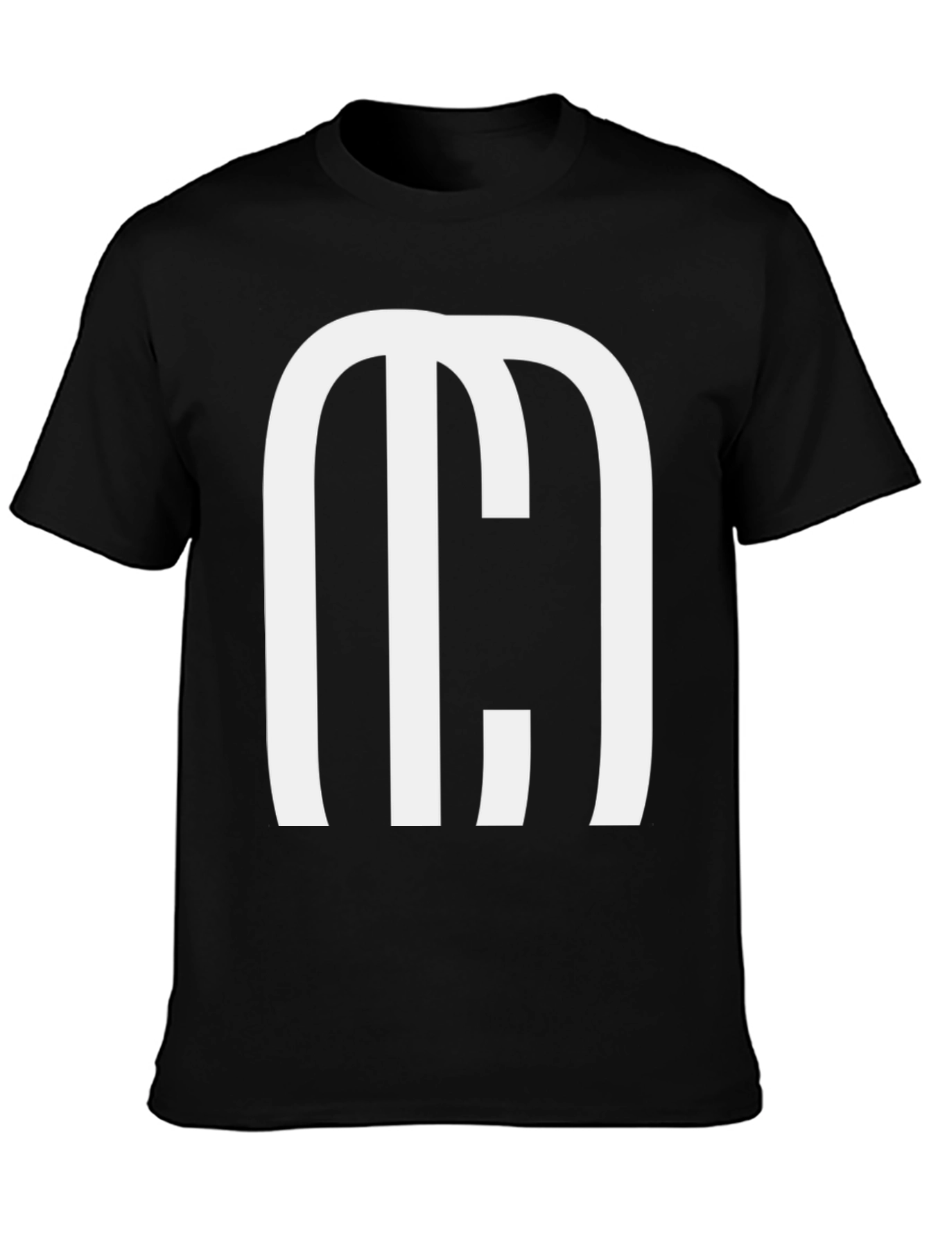 Black Bold Graphic Tee - Modern M Design view 3