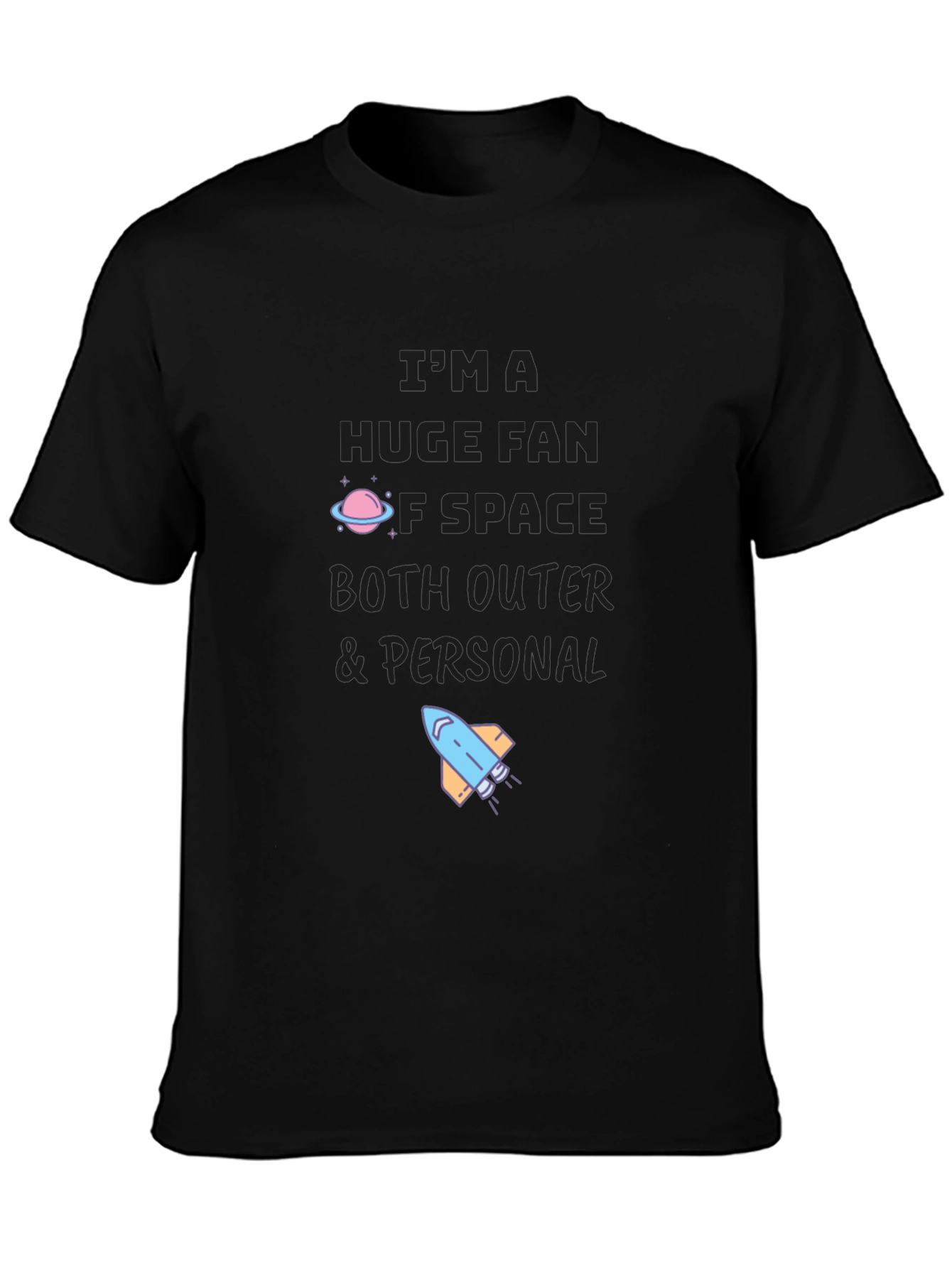 Black Space Fan T-Shirt: Outer & Personal view 3