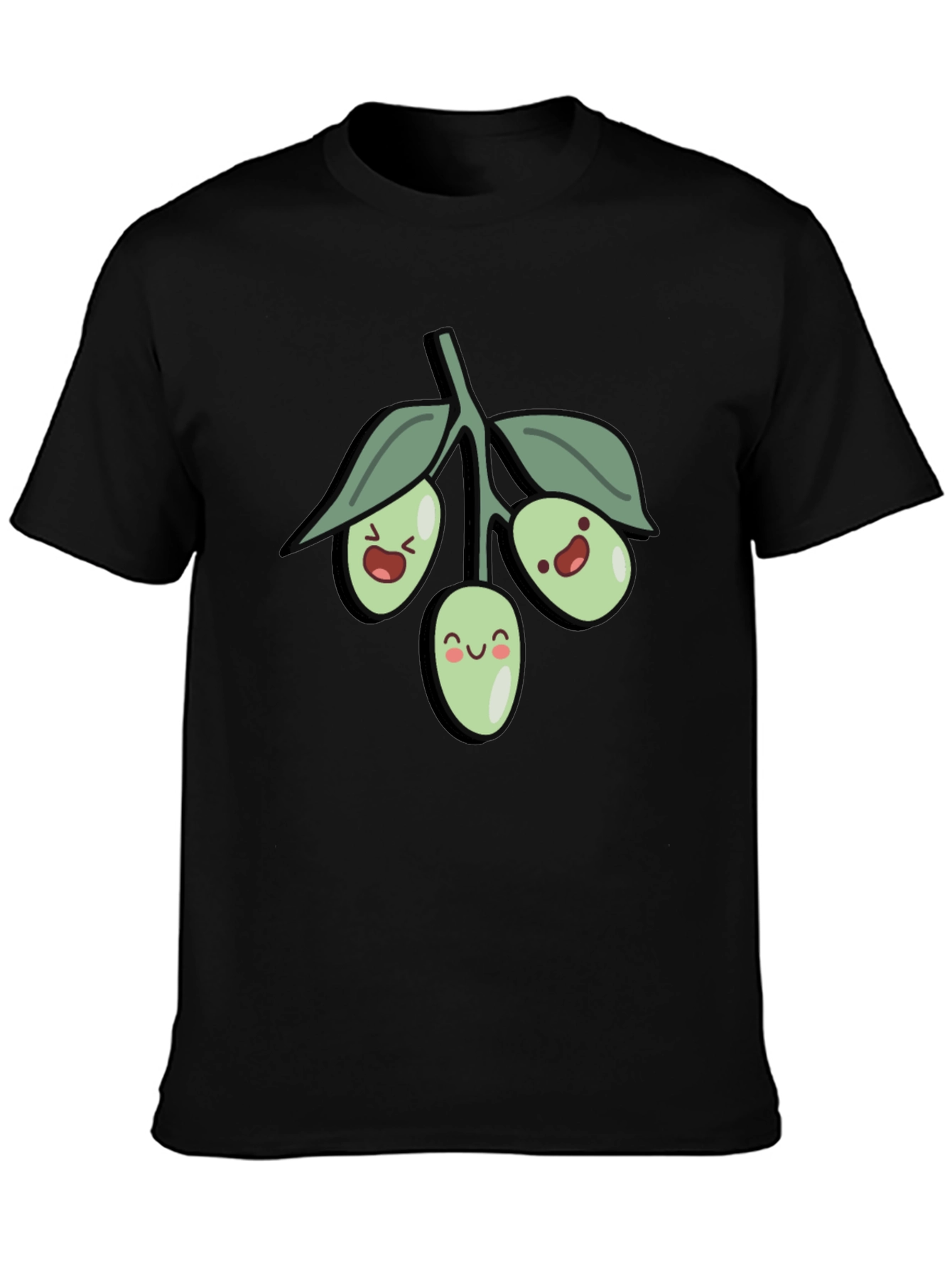 Black Olive You T-Shirt - Cute Graphic Tee view 3
