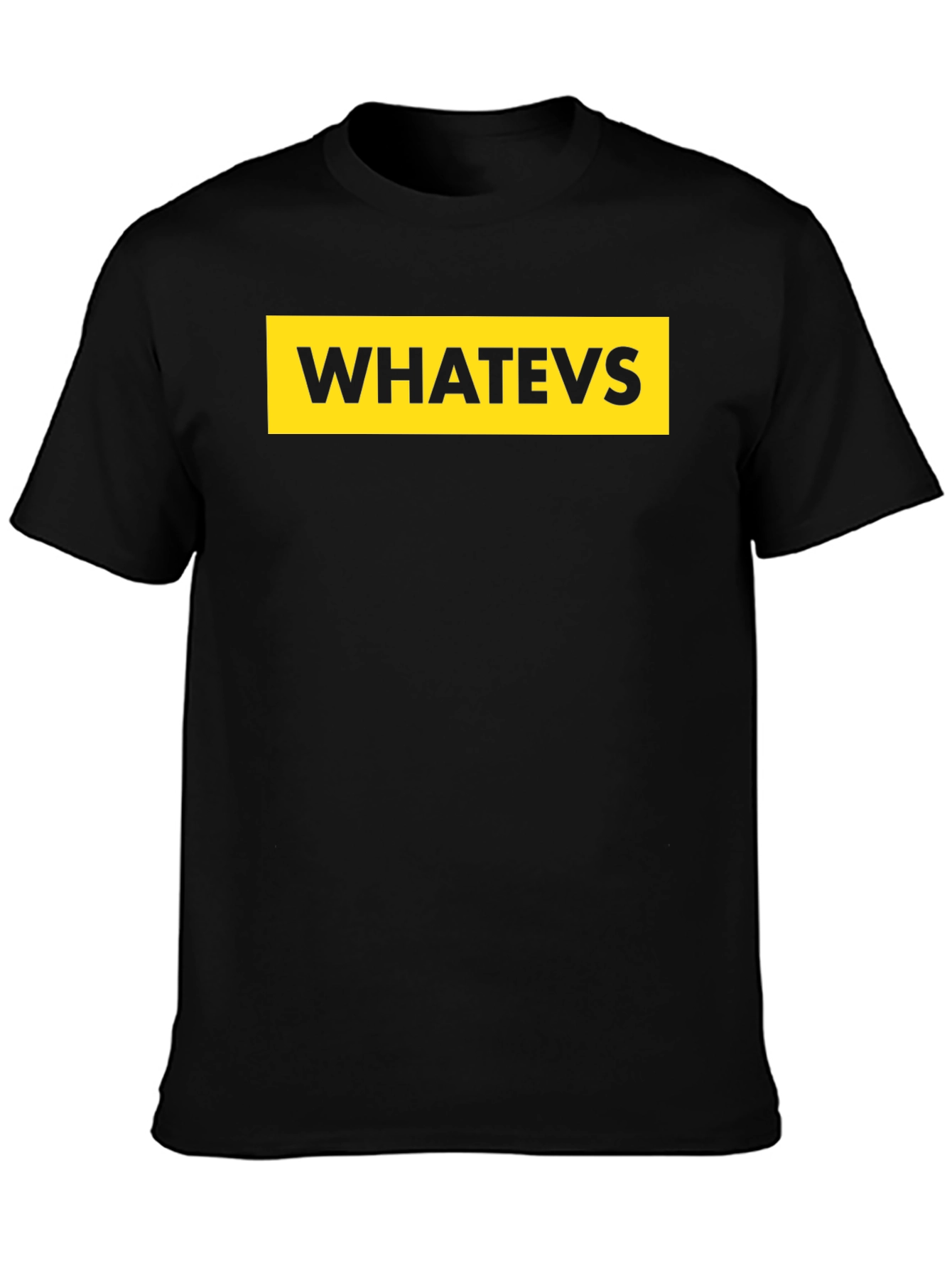 Black Whatever T-Shirt - Casual Wear view 3