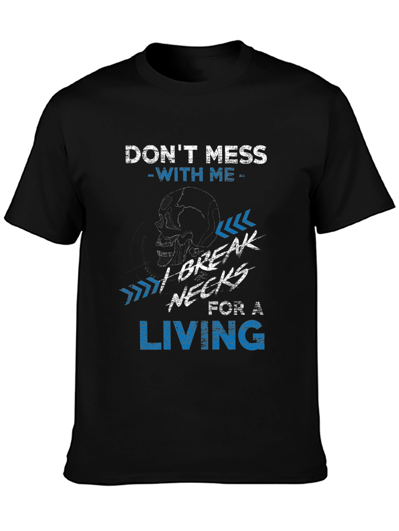 Black Don't Mess With Me T-Shirt view 3