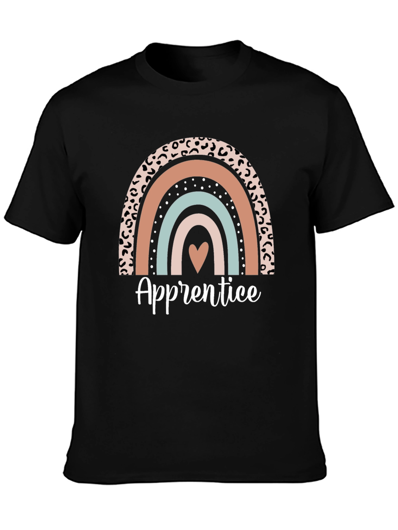Black Apprentice Rainbow Graphic Tee view 3
