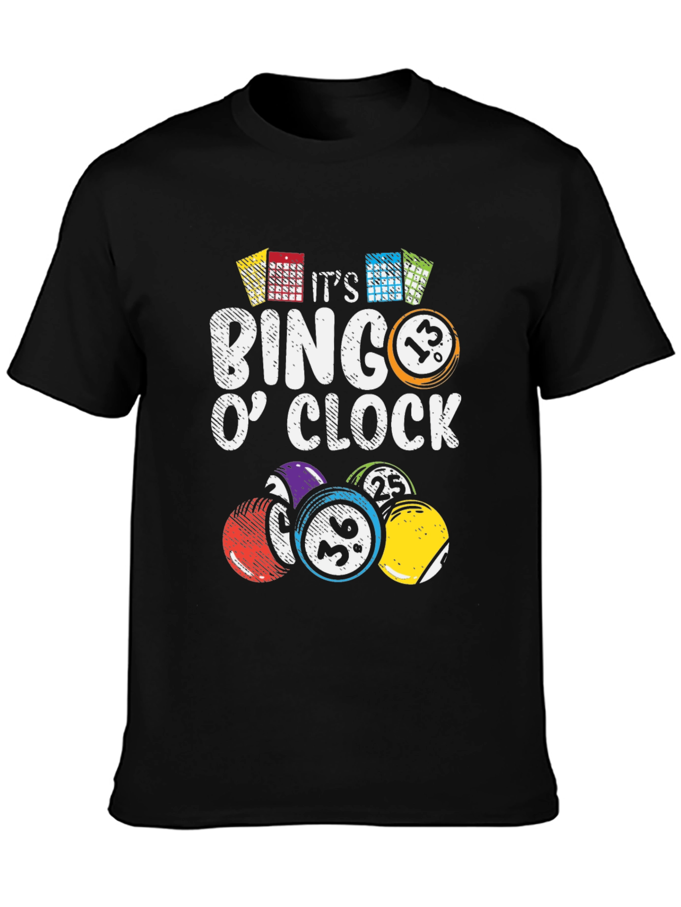 Black It's Bingo O'Clock Graphic Tee view 3