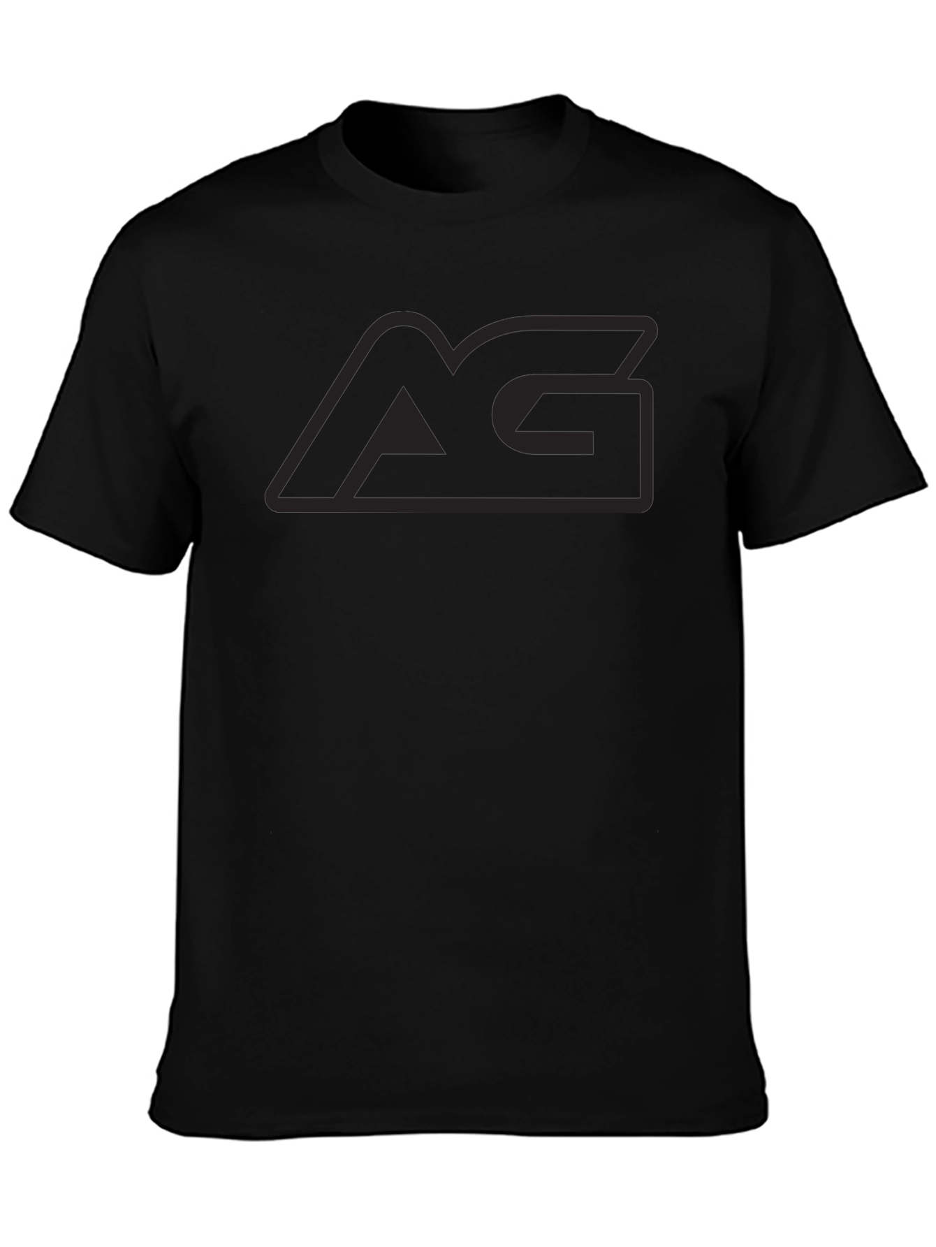 Black AG Logo Black T-Shirt - Stylish & Comfortable view 3