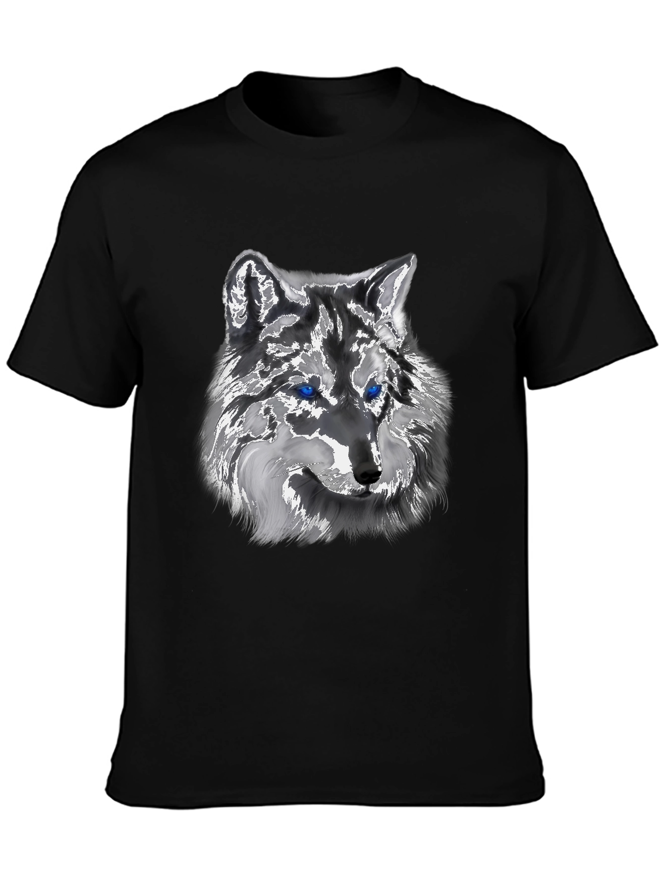 Black Wolf Graphic Tee - Black view 3