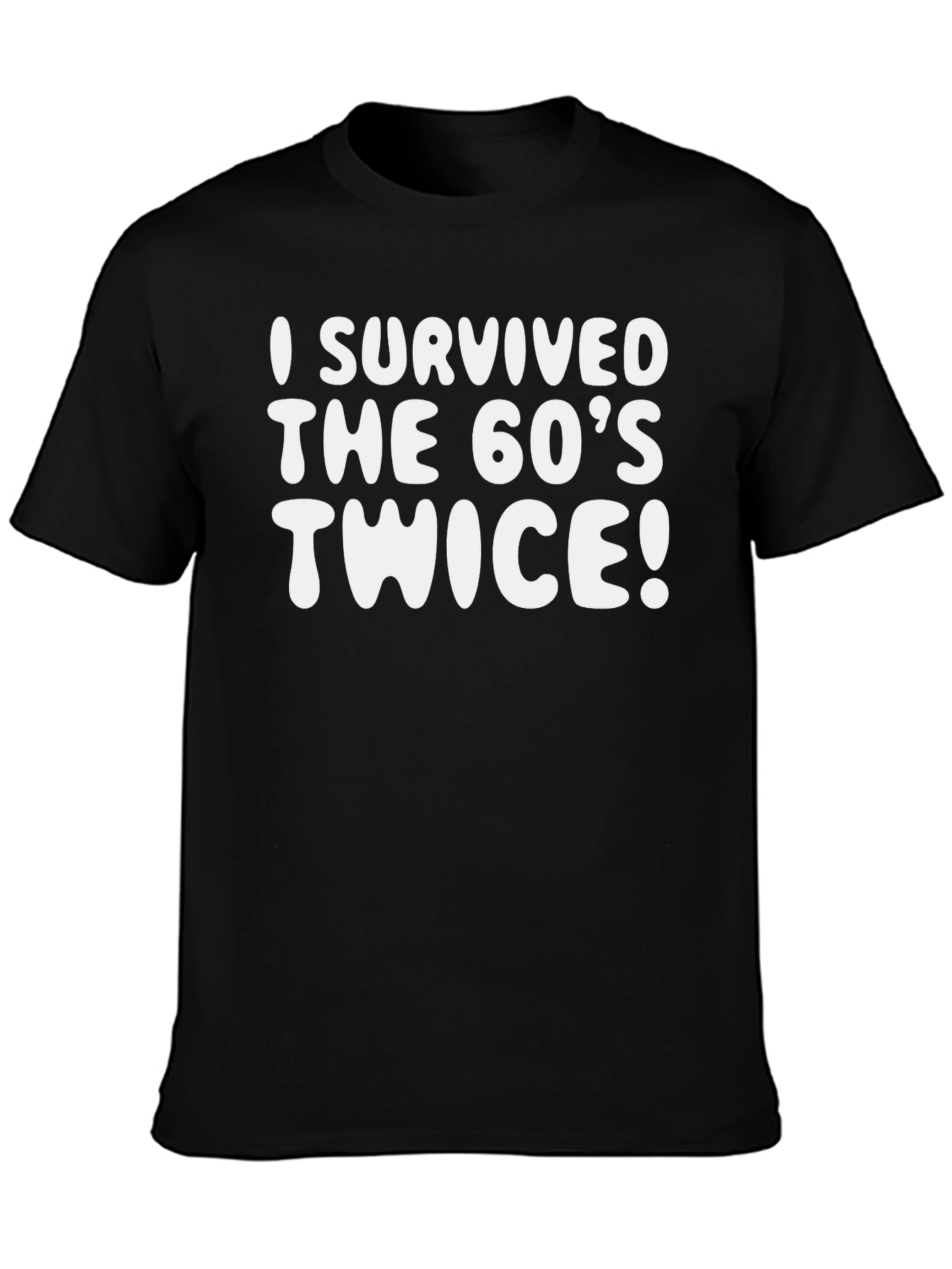 Black I Survived the 60's Twice Graphic Tee view 3