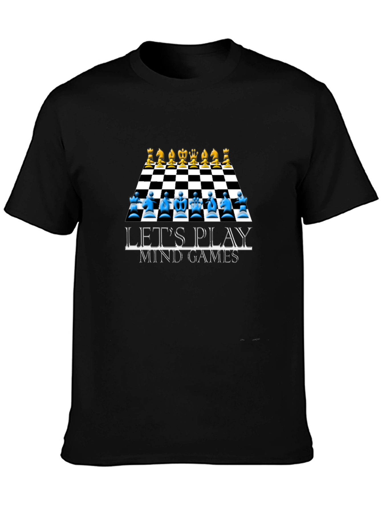 Black Mind Games Chess T-Shirt - Strategy & Style! view 3