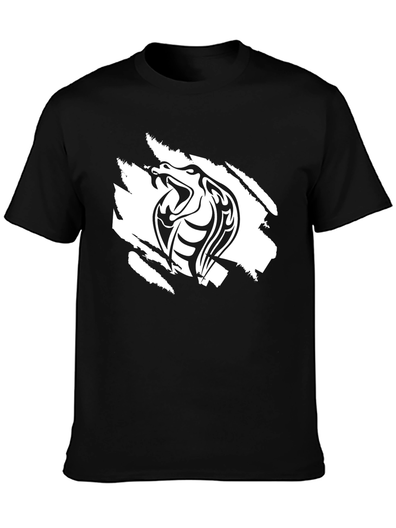 Black Cobra Graphic Tee - Stylish Men's T-Shirt - 3