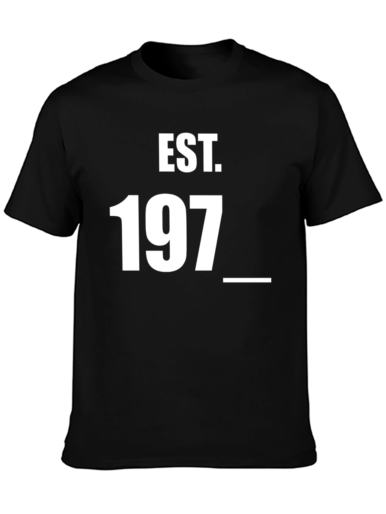 Black Est. 197_ Graphic Tee - Unisex Soft Cotton T-Shirt view 3