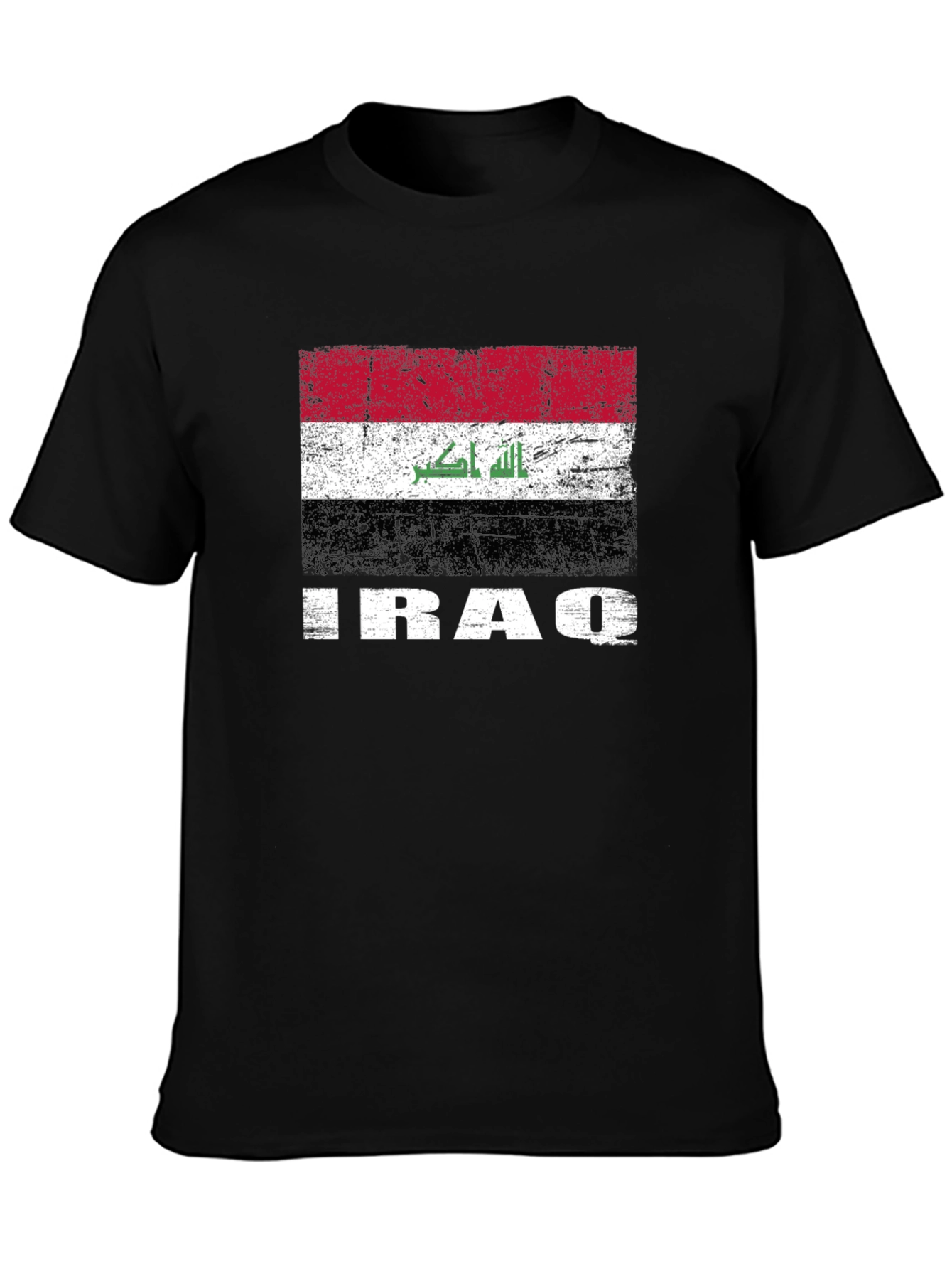 Iraq Flag T-Shirt - Distressed Graphic Tee - 3