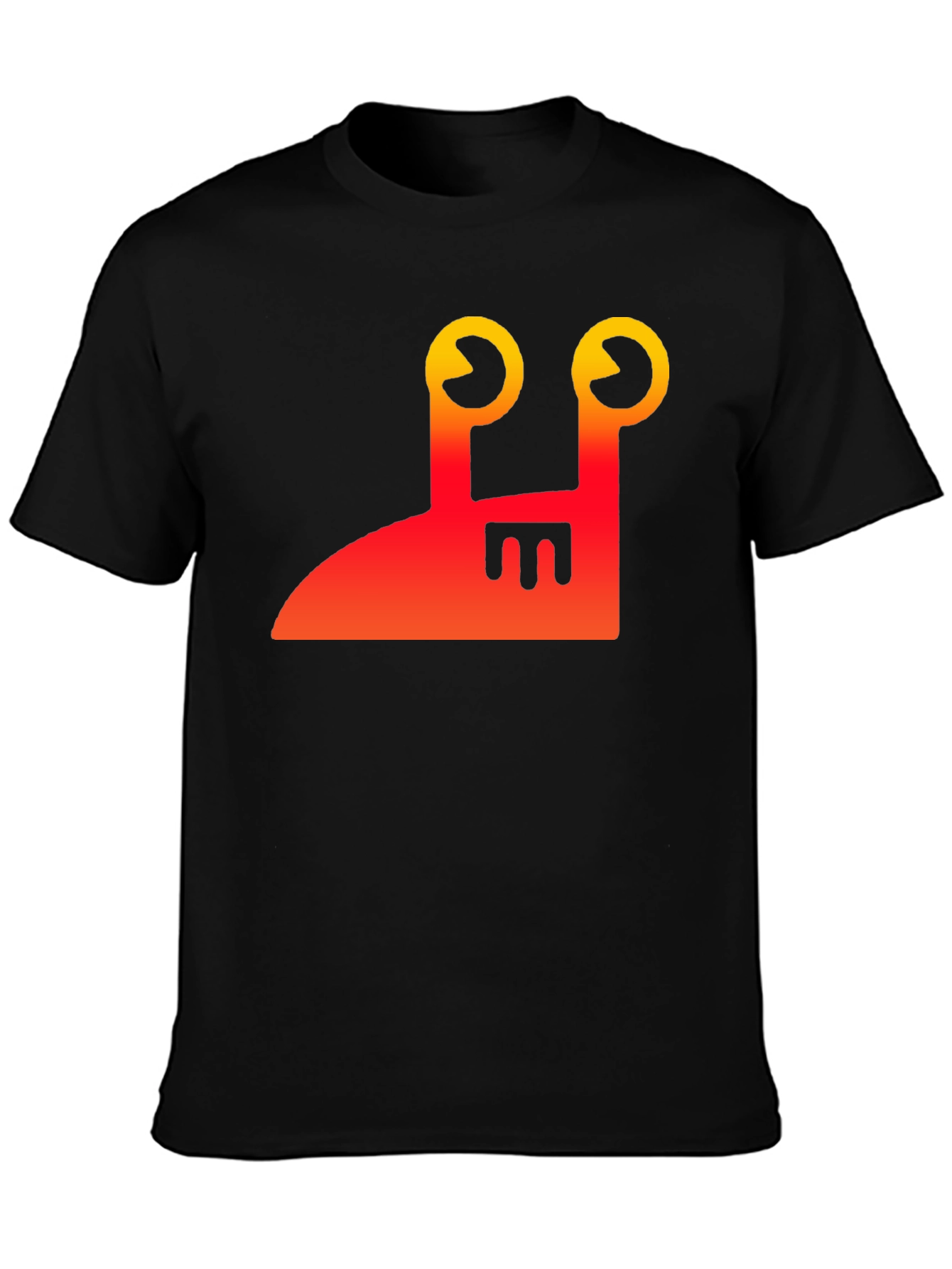Black Funky Alien Graphic T-Shirt - Unique Design view 3