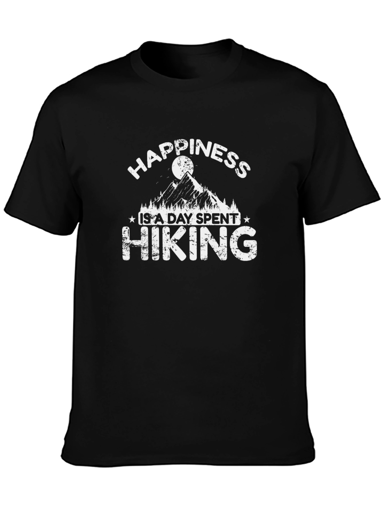 Black Happiness Hiking T-Shirt view 3