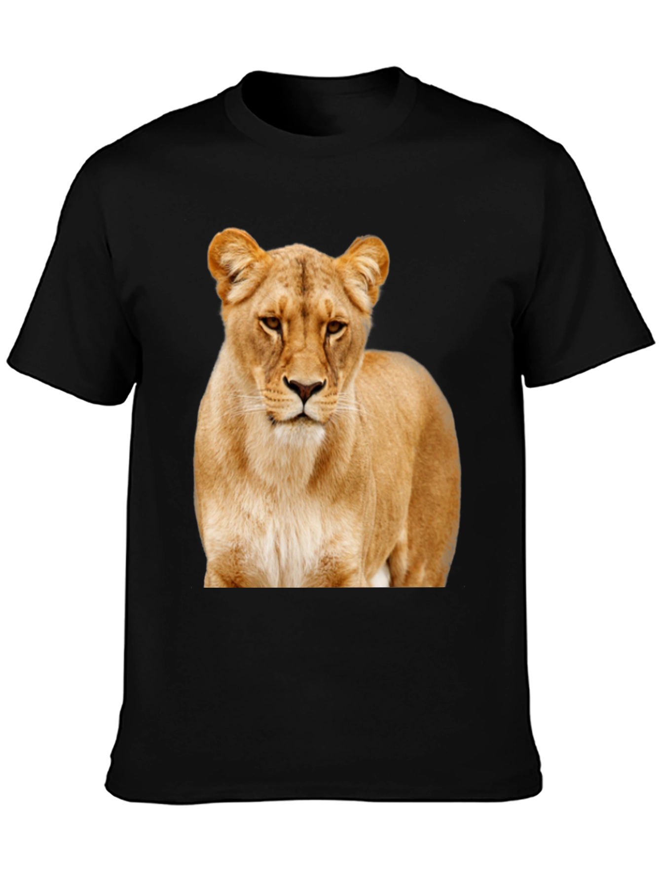 Black Lion Graphic Tee - Stylish Animal Print T-Shirt view 3