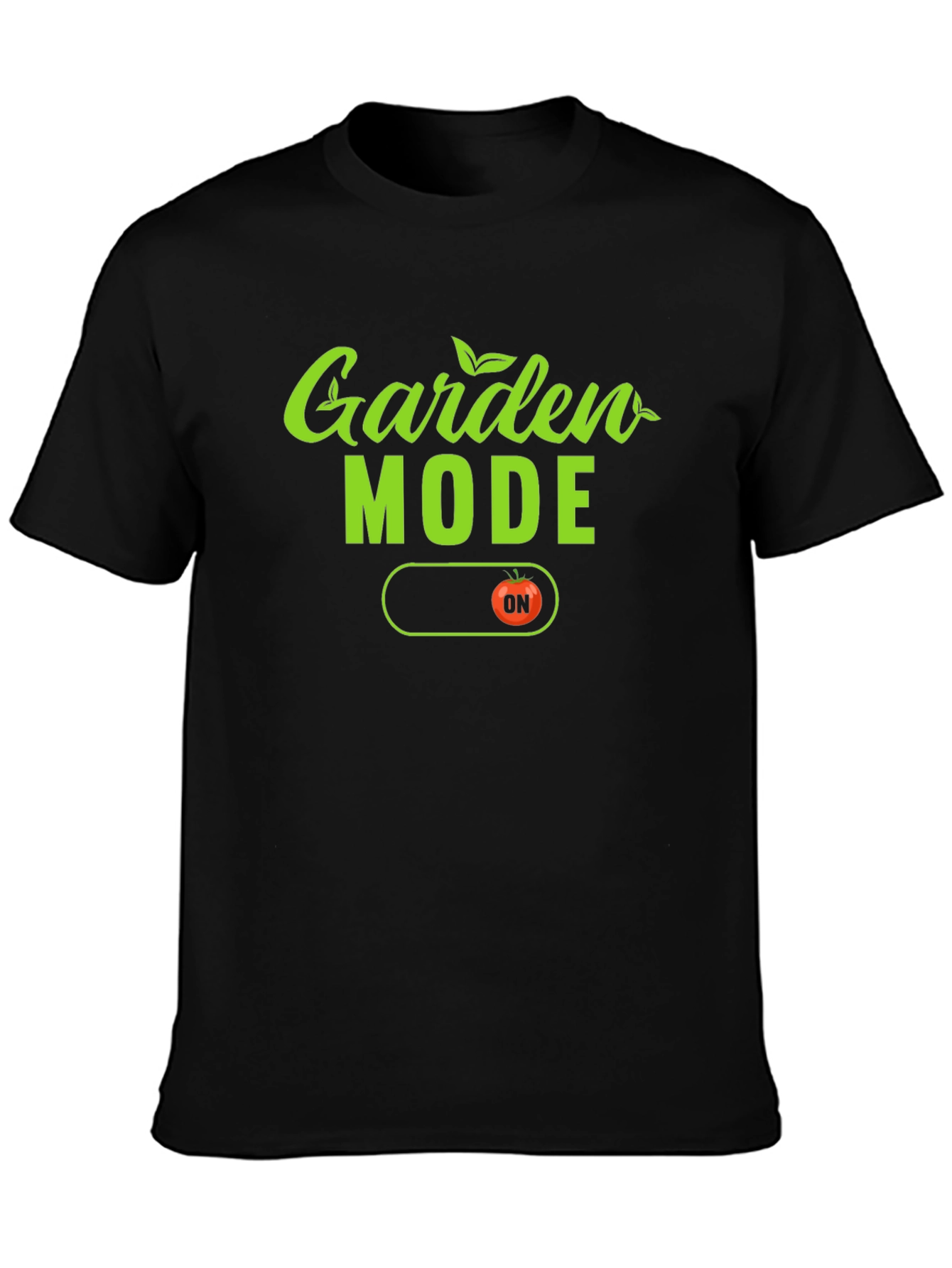 Garden Mode ON Black T-Shirt - 3