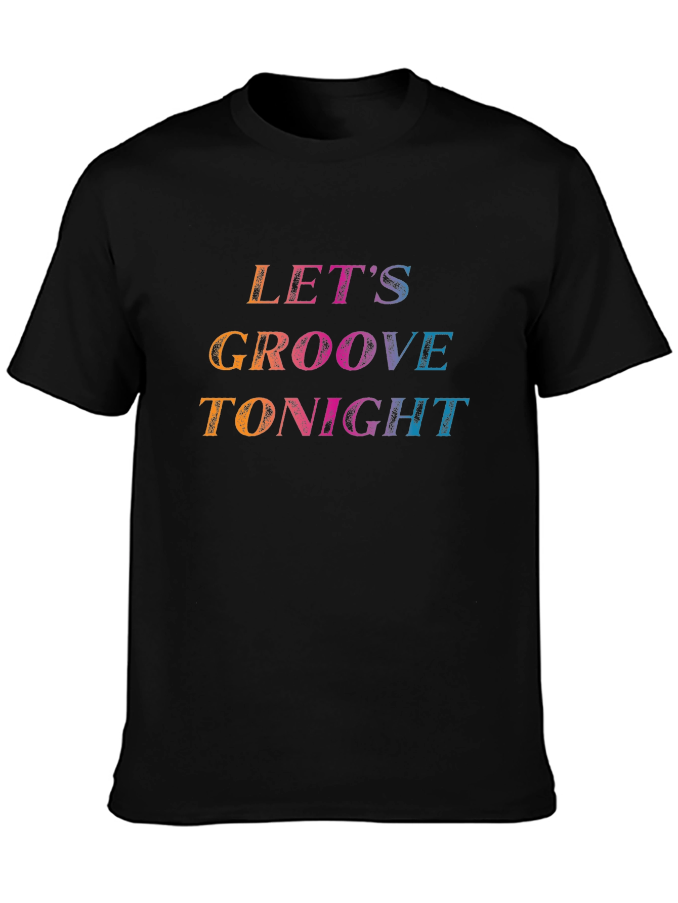 Black Let's Groove Tonight Graphic Tee - Black view 3