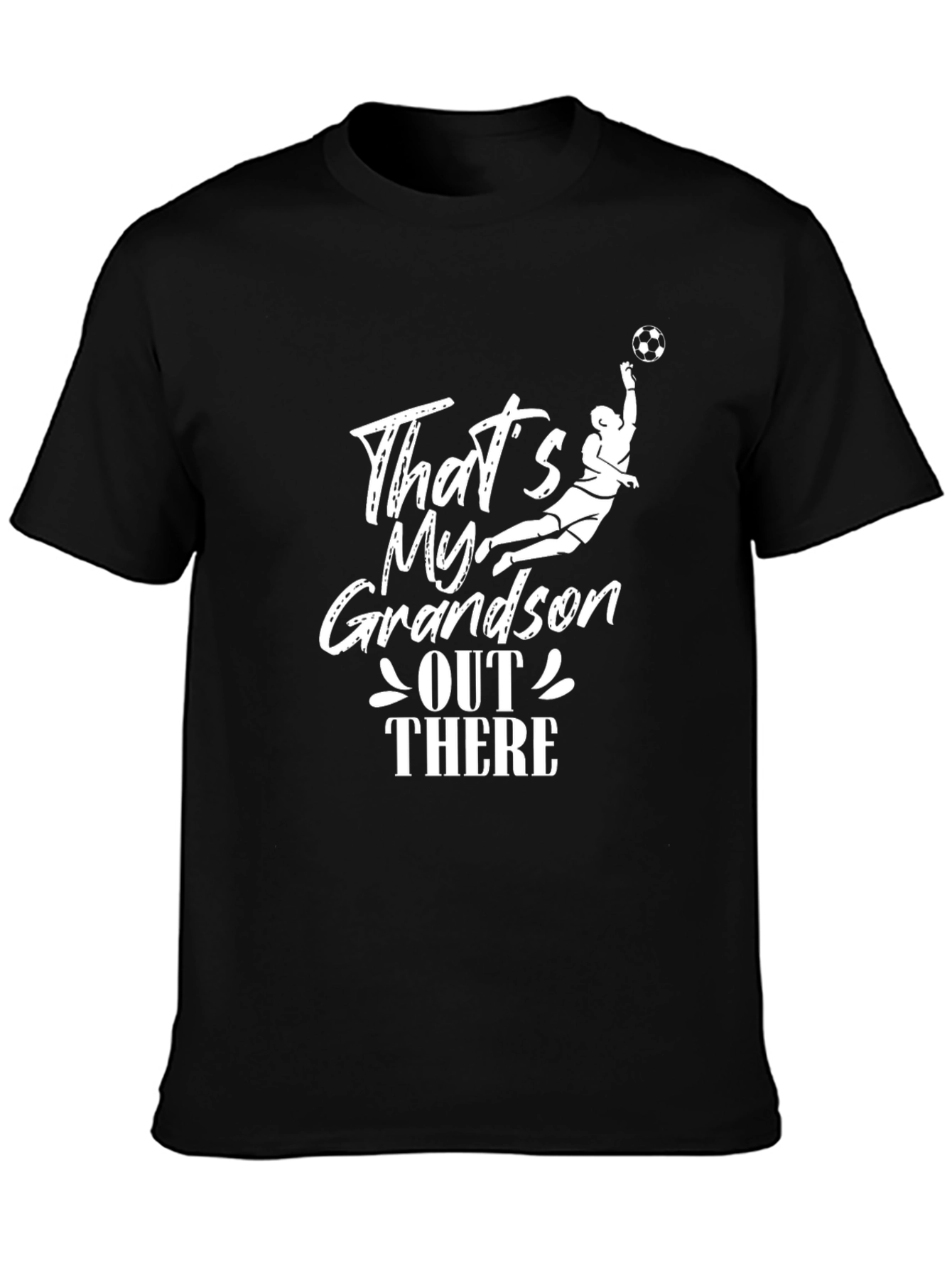 Black That's My Grandson T-Shirt - Soccer Goalie Tee view 3