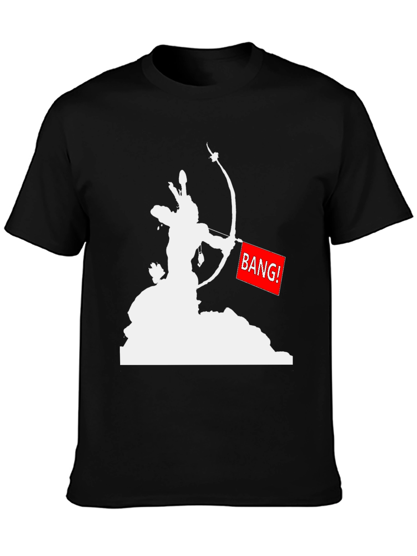 Black Bang! Native American Archer Graphic Tee view 3