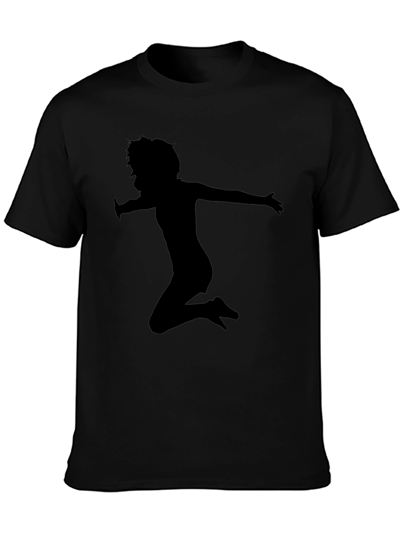Black Silhouette Jump Black T-Shirt view 3