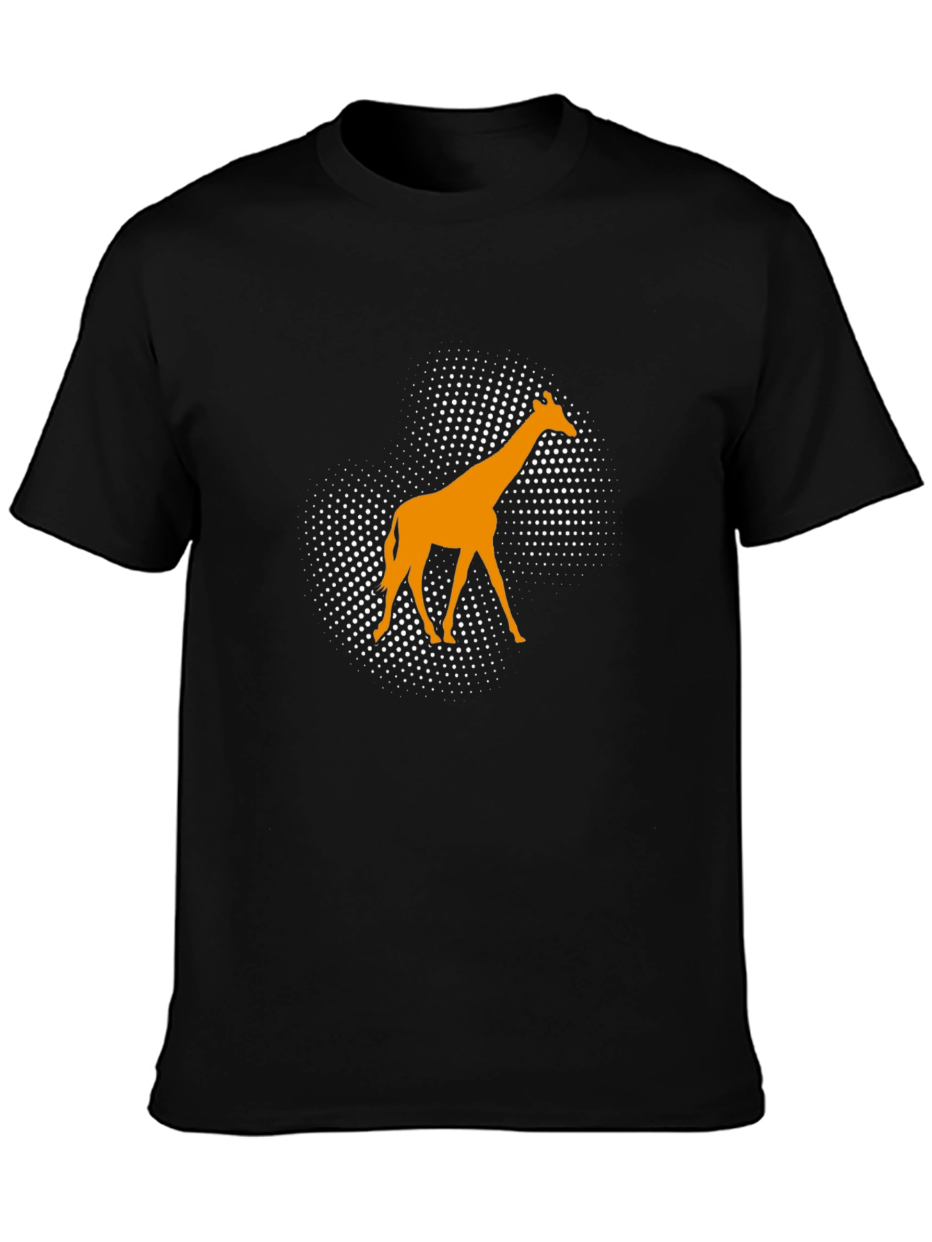 Black Giraffe Graphic Tee - Modern Animal Print view 3