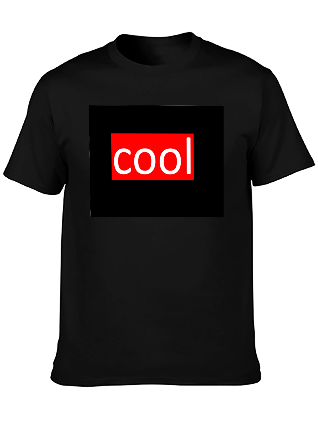 Black Cool Graphic Tee - Black Casual T-Shirt view 3
