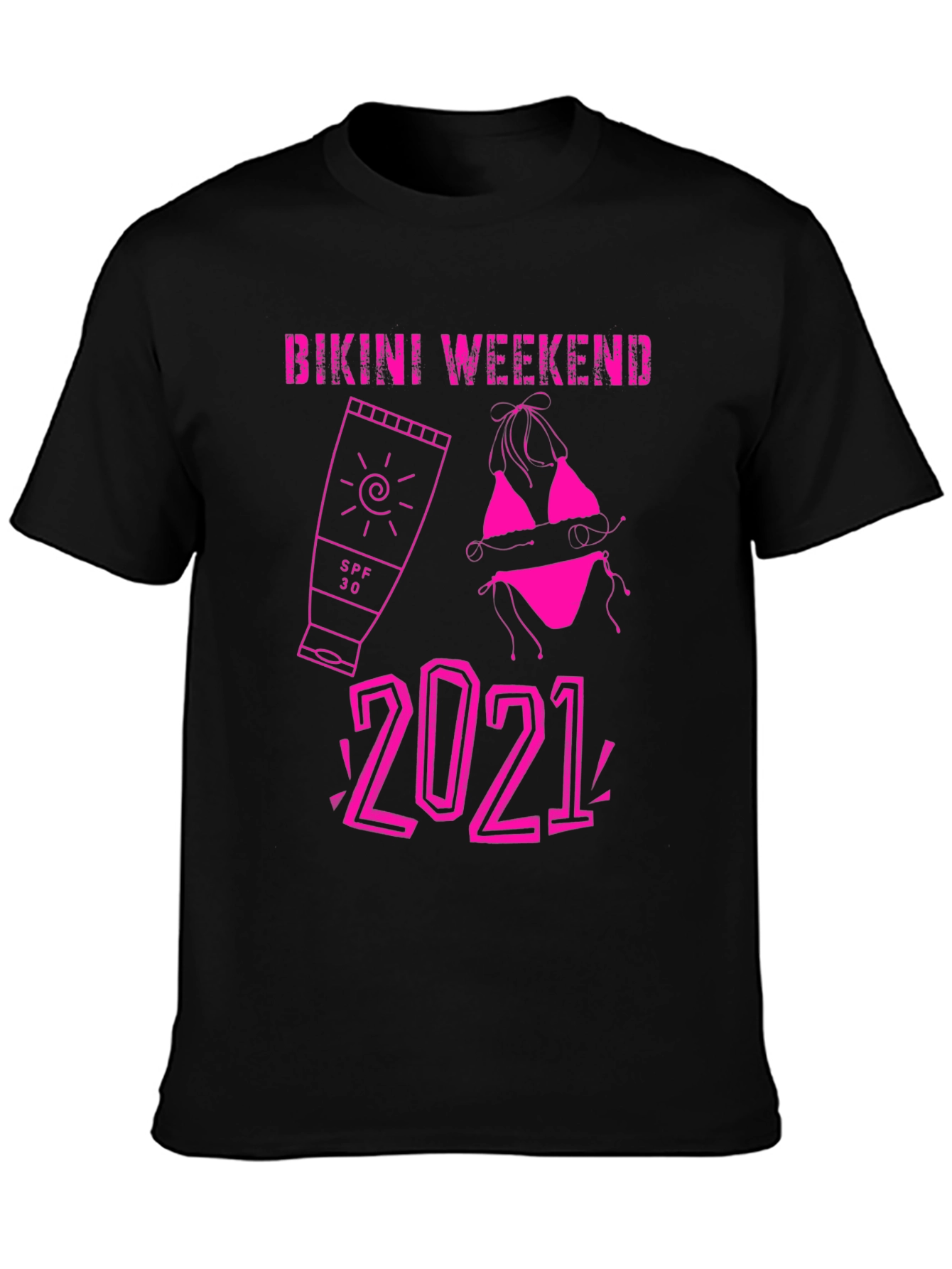 Black Bikini Weekend 2021 T-Shirt view 3