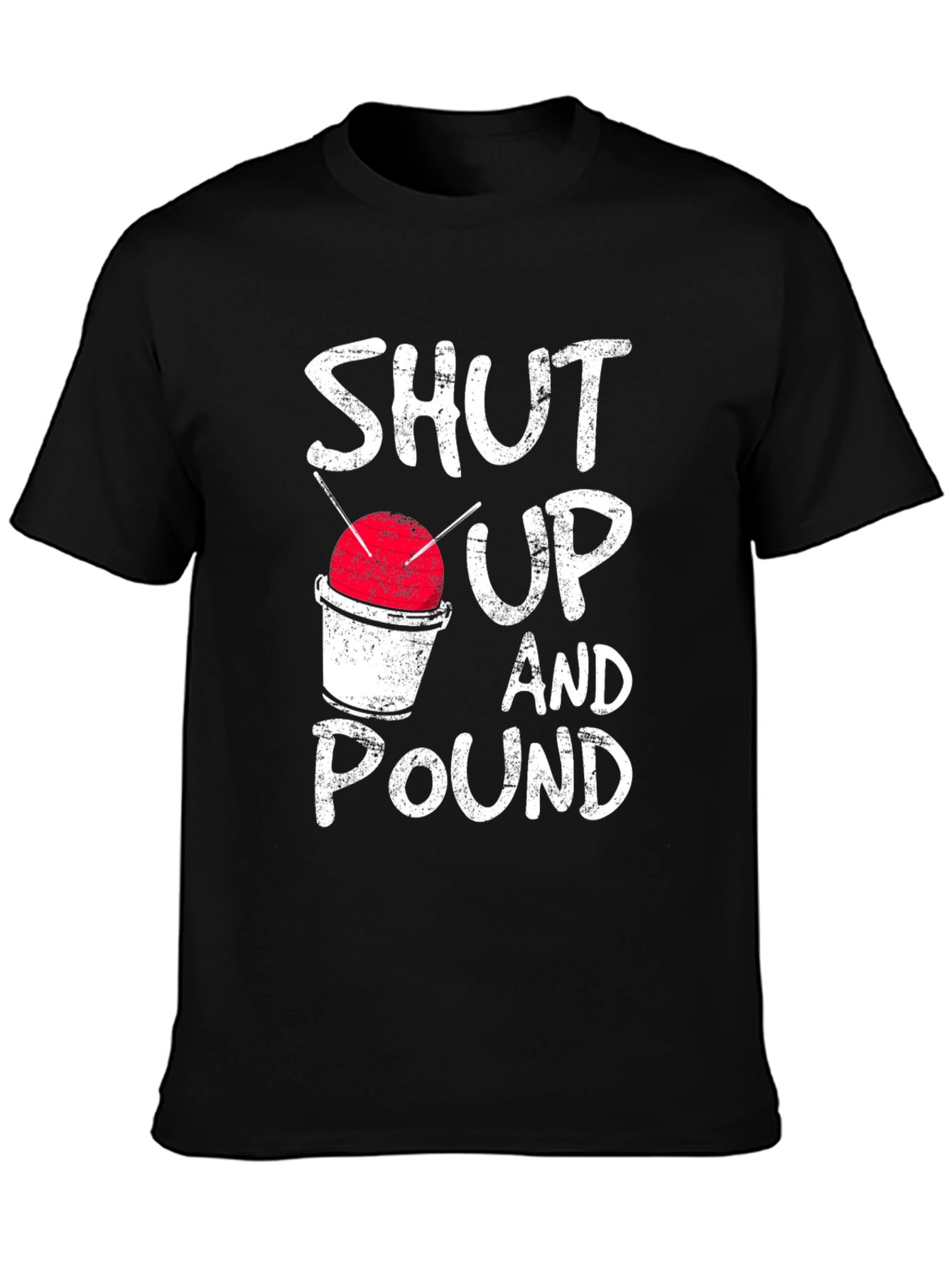 Black Shut Up And Pound Tee view 3