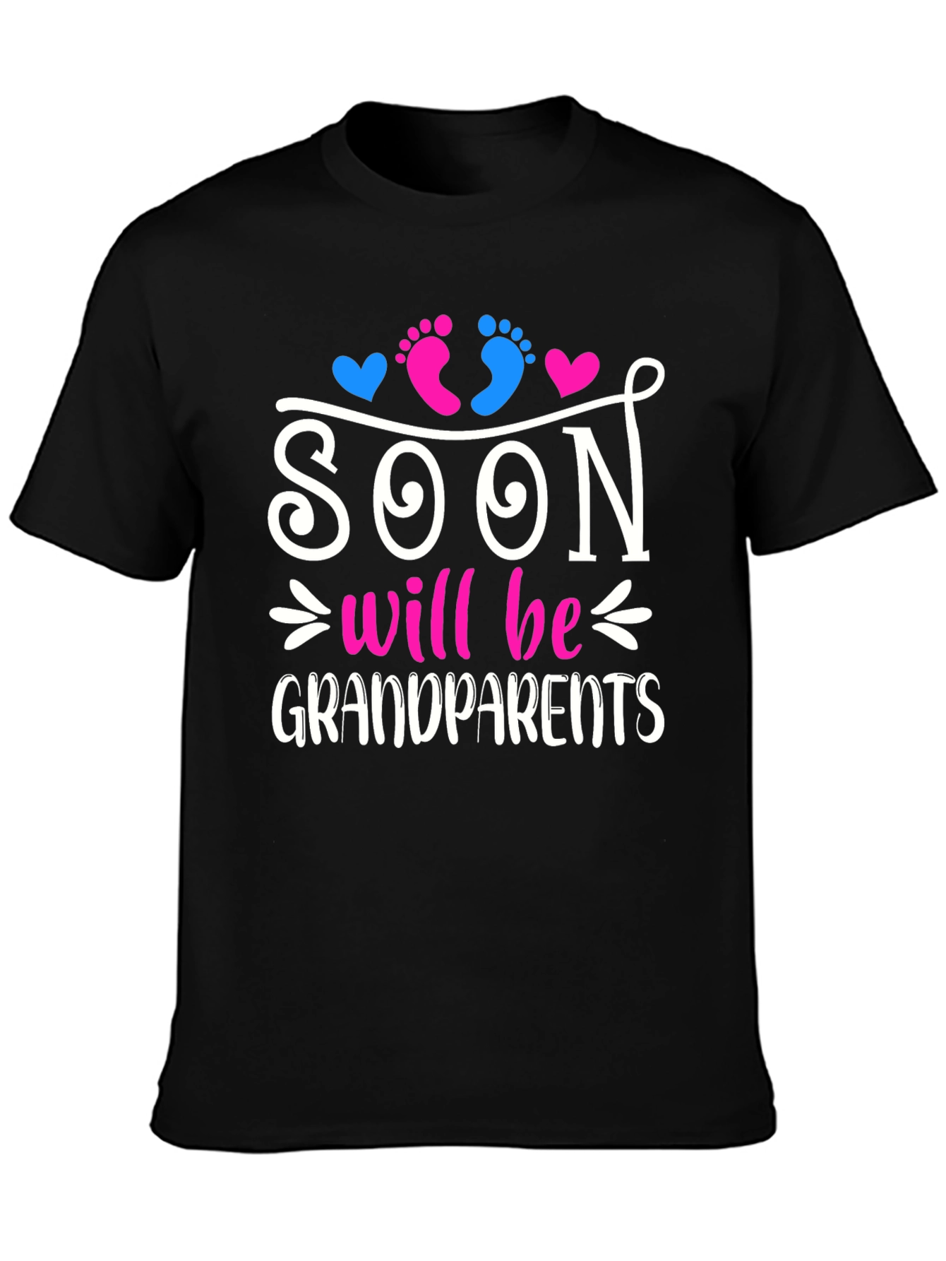 Black Soon to be Grandparents Unisex Tee view 3