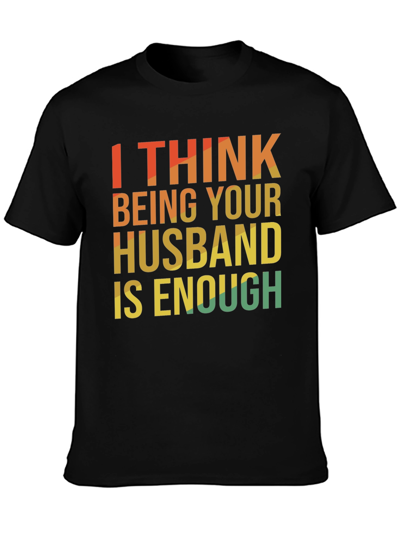 Black Husband Enough Graphic Tee - Retro Style view 3