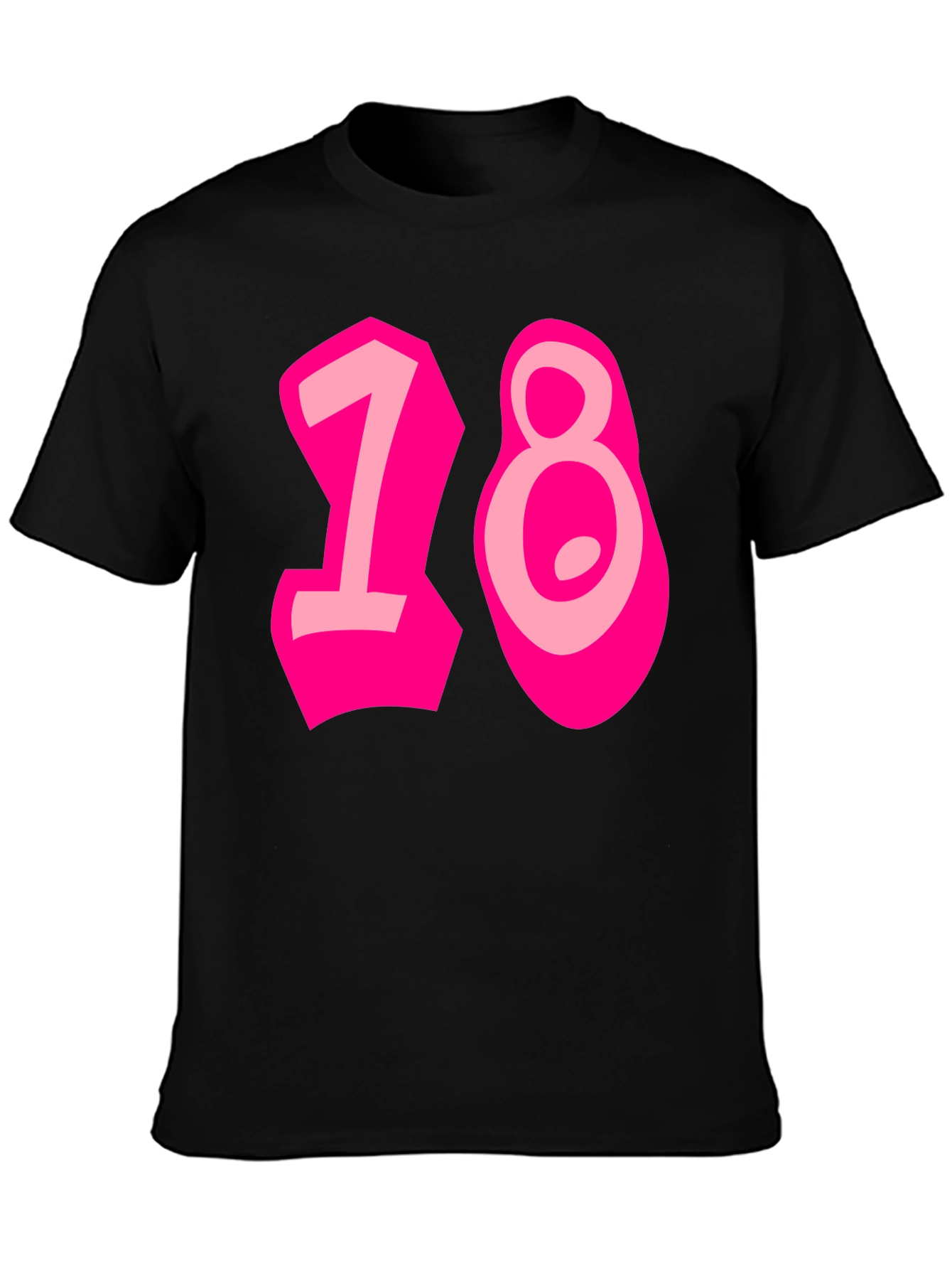 Black Funky 18th Birthday Graphic Tee view 3