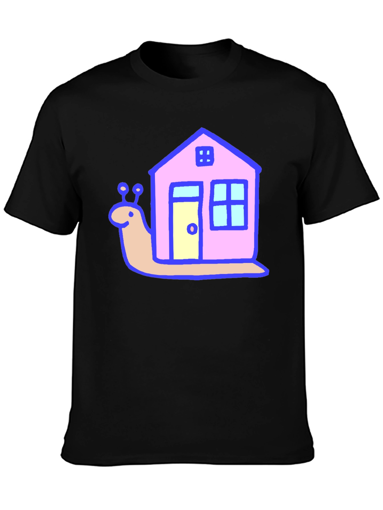 Black Snail House Graphic Print Tee view 3