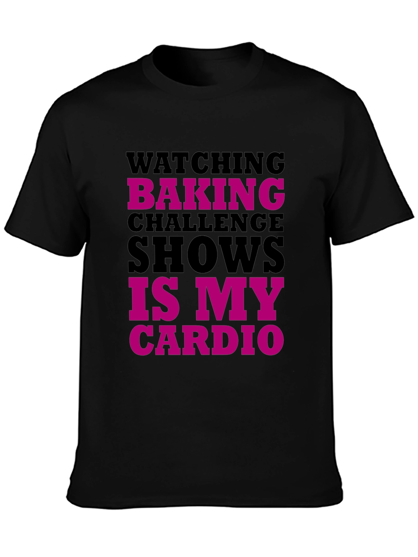 Black Baking Challenge Cardio Graphic Tee view 3