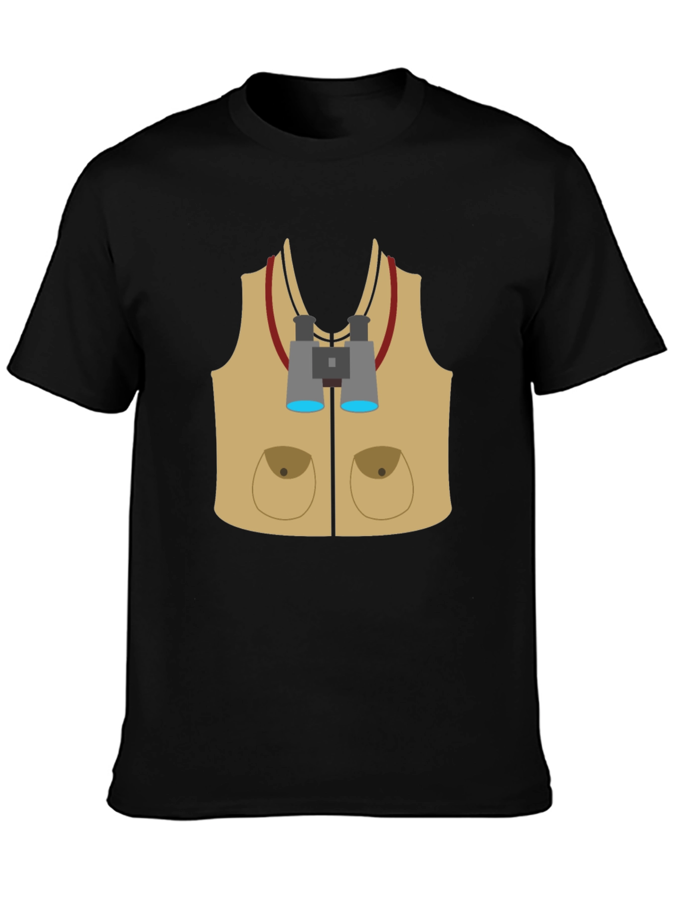 Black Safari Adventure T-Shirt - Explorer Costume Tee view 3