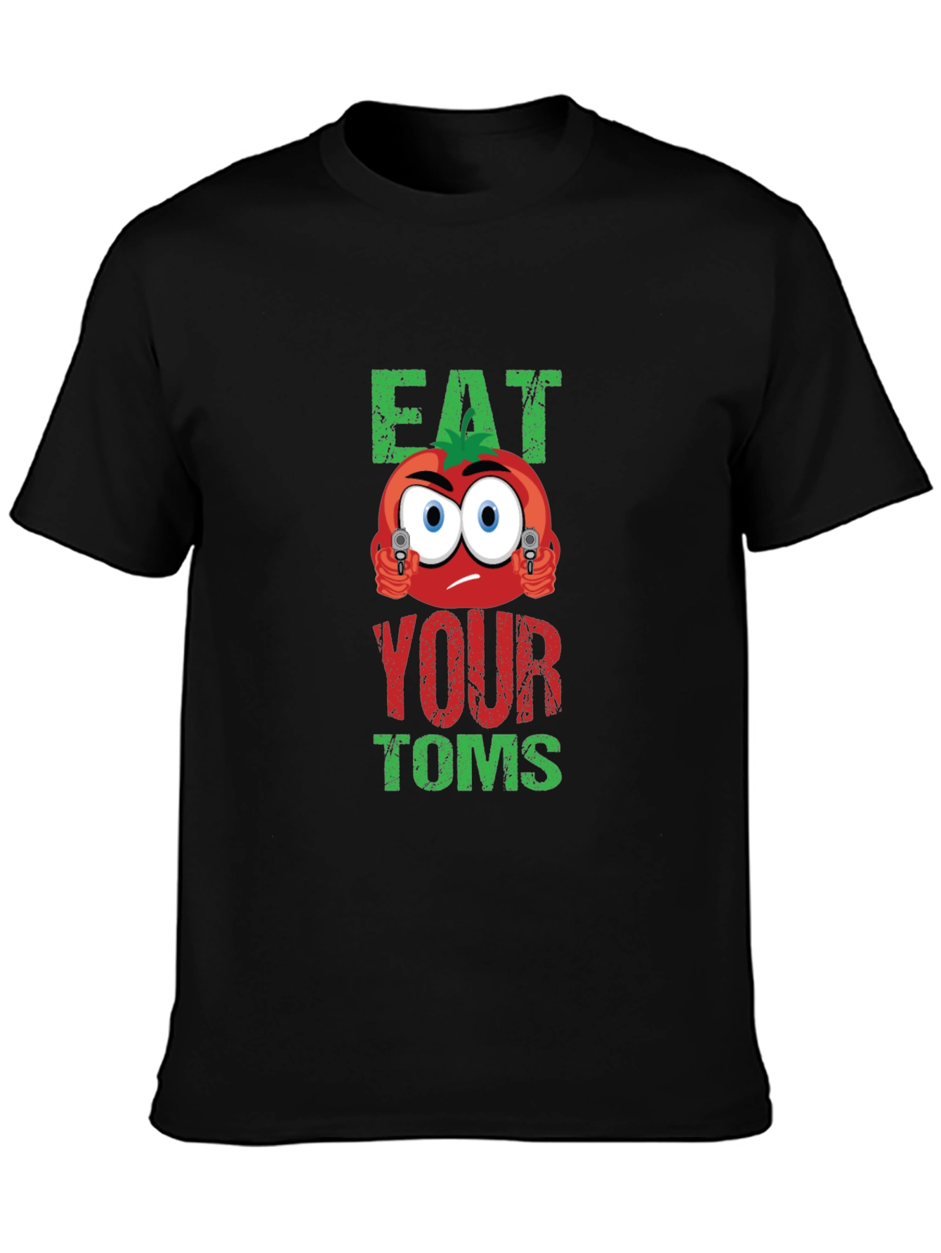 Black Eat Your Toms T-Shirt view 3