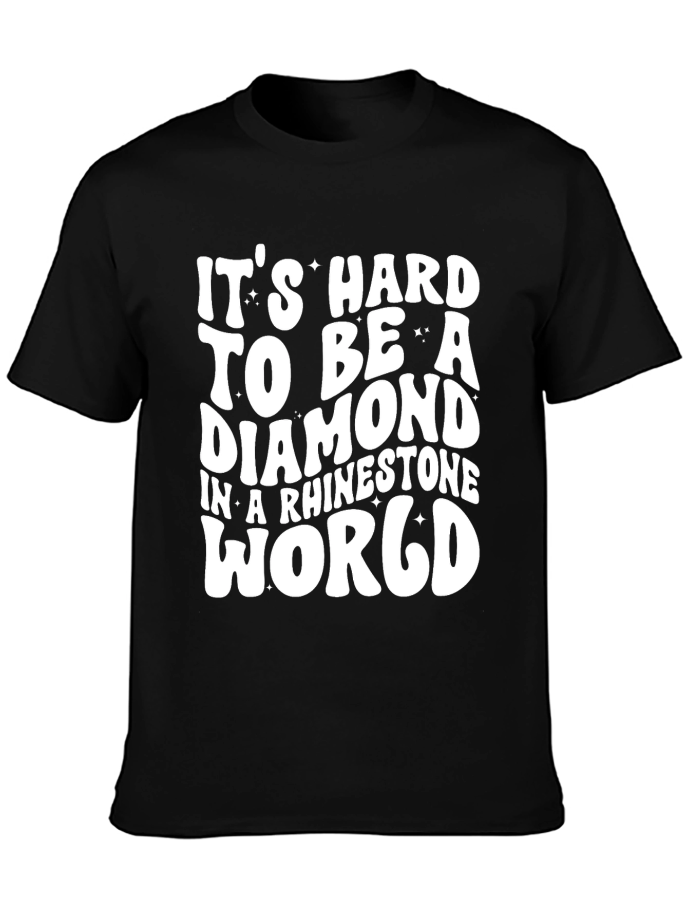 Black Diamond In a Rhinestone World Graphic Tee view 3