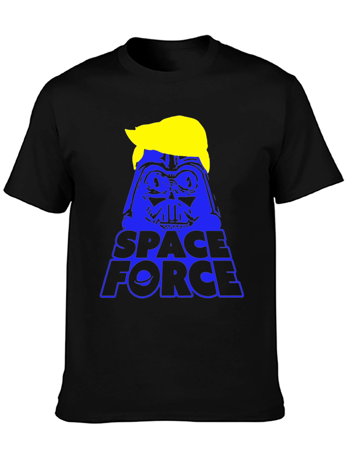 Black Space Force Darth Vader Trump T-Shirt view 3
