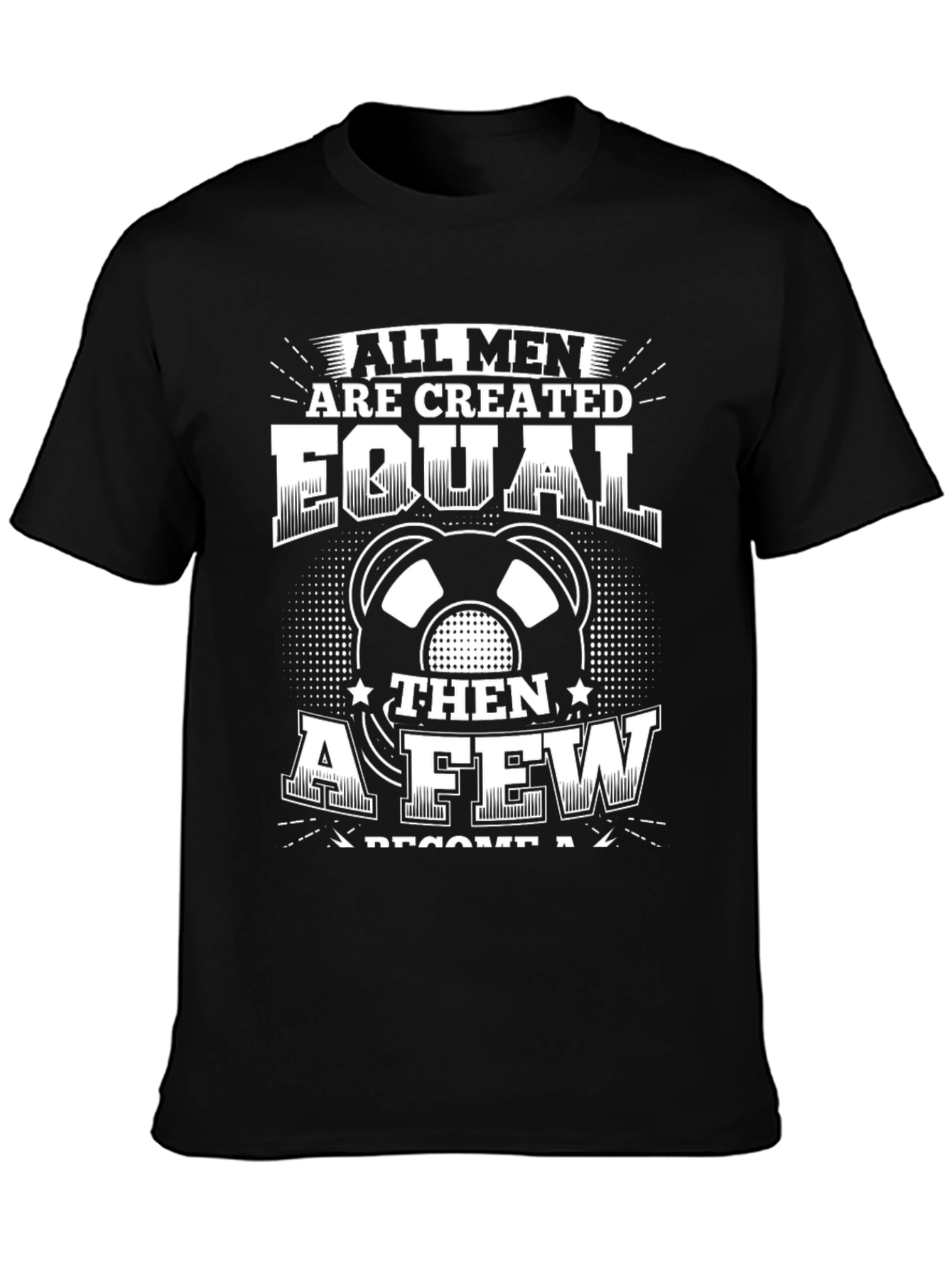 Black Equal Few Become DJ Funny T-Shirt view 3
